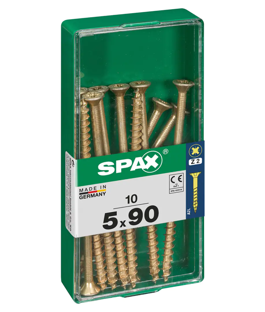 Spax Universalschrauben 5.0 x 90 mm PZ 2 - 10 Stk.
