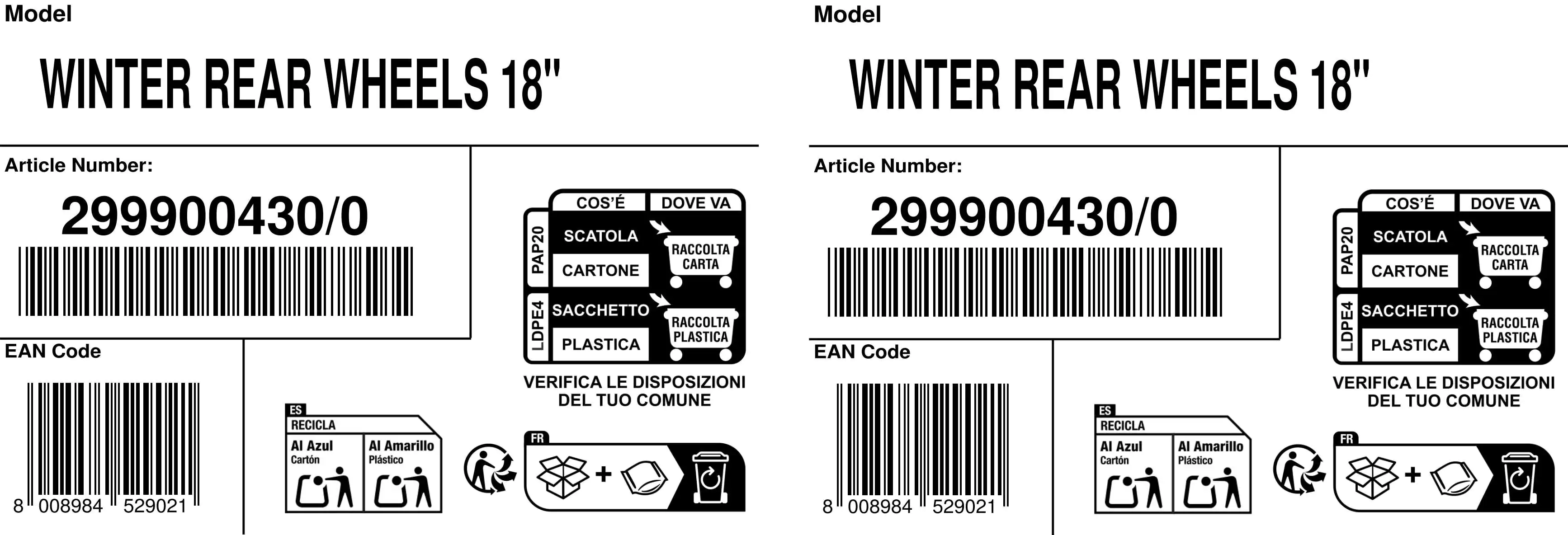Alpina Winterreifen 18" für Rasentraktor Alpina Winterreifen 18" für Rasentraktor