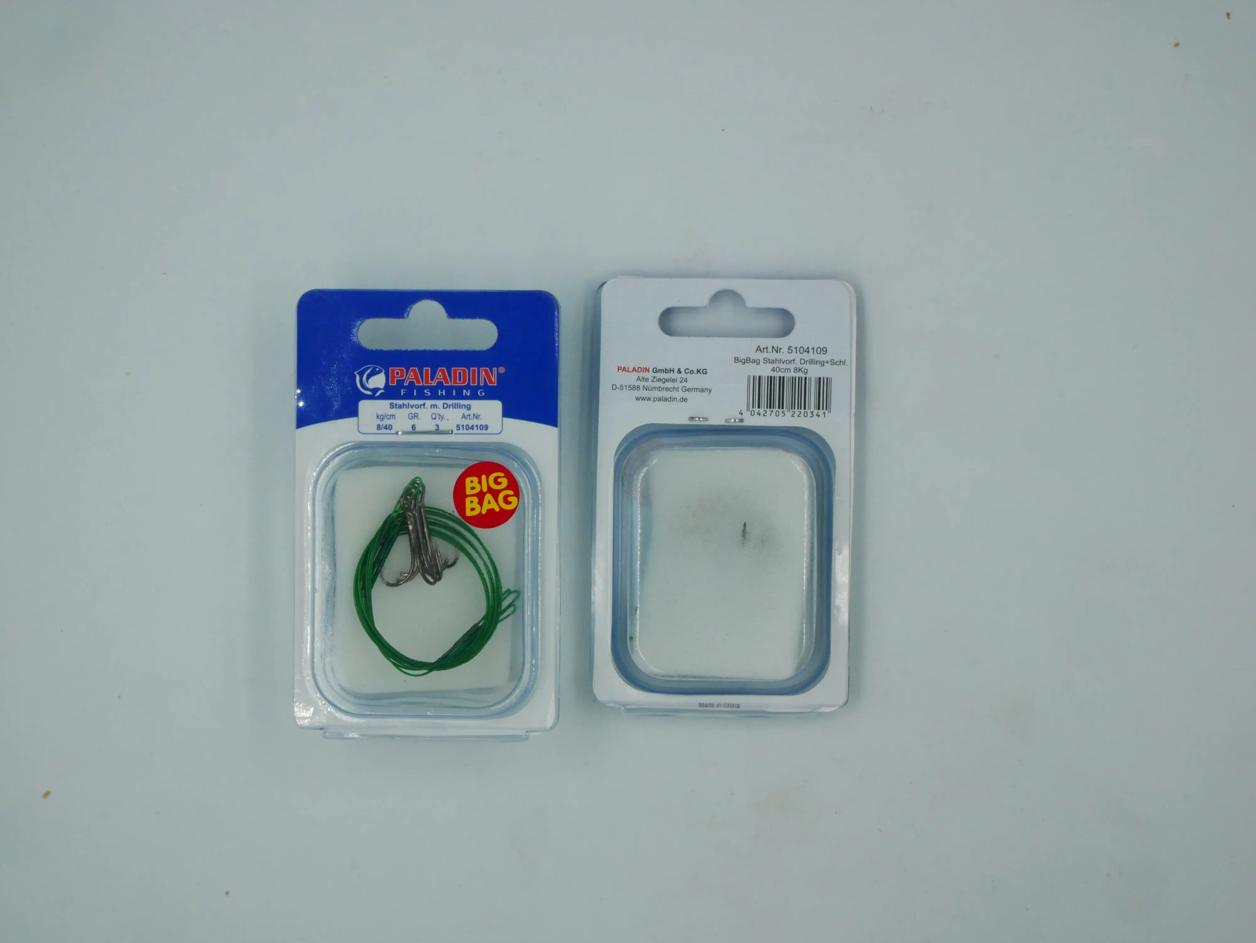 Paladin Stahlvorfach Drilling Gr. 6 Tragkraft 8 kg Länge 40cm 3 Stück