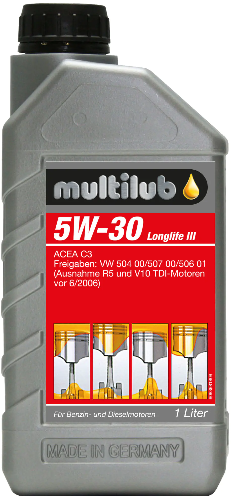 Multilub Motoröl 5W-30 Longlife III 1L Multilub Motoröl 5W-30 Longlife III 1L