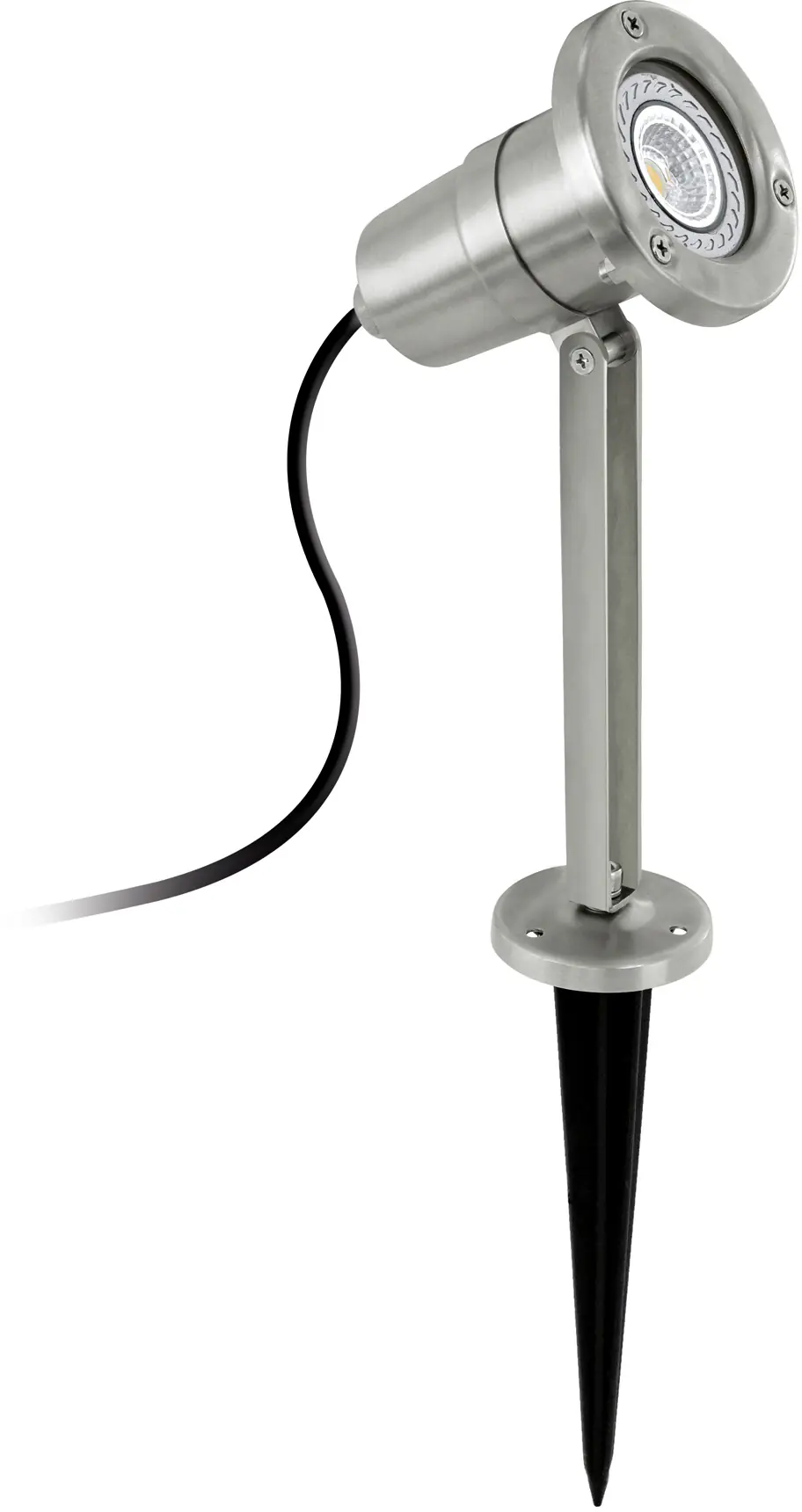 Eglo LED Außen-Strahler Nema edelstahl 25 x 11 cm GU10 Erdspieß