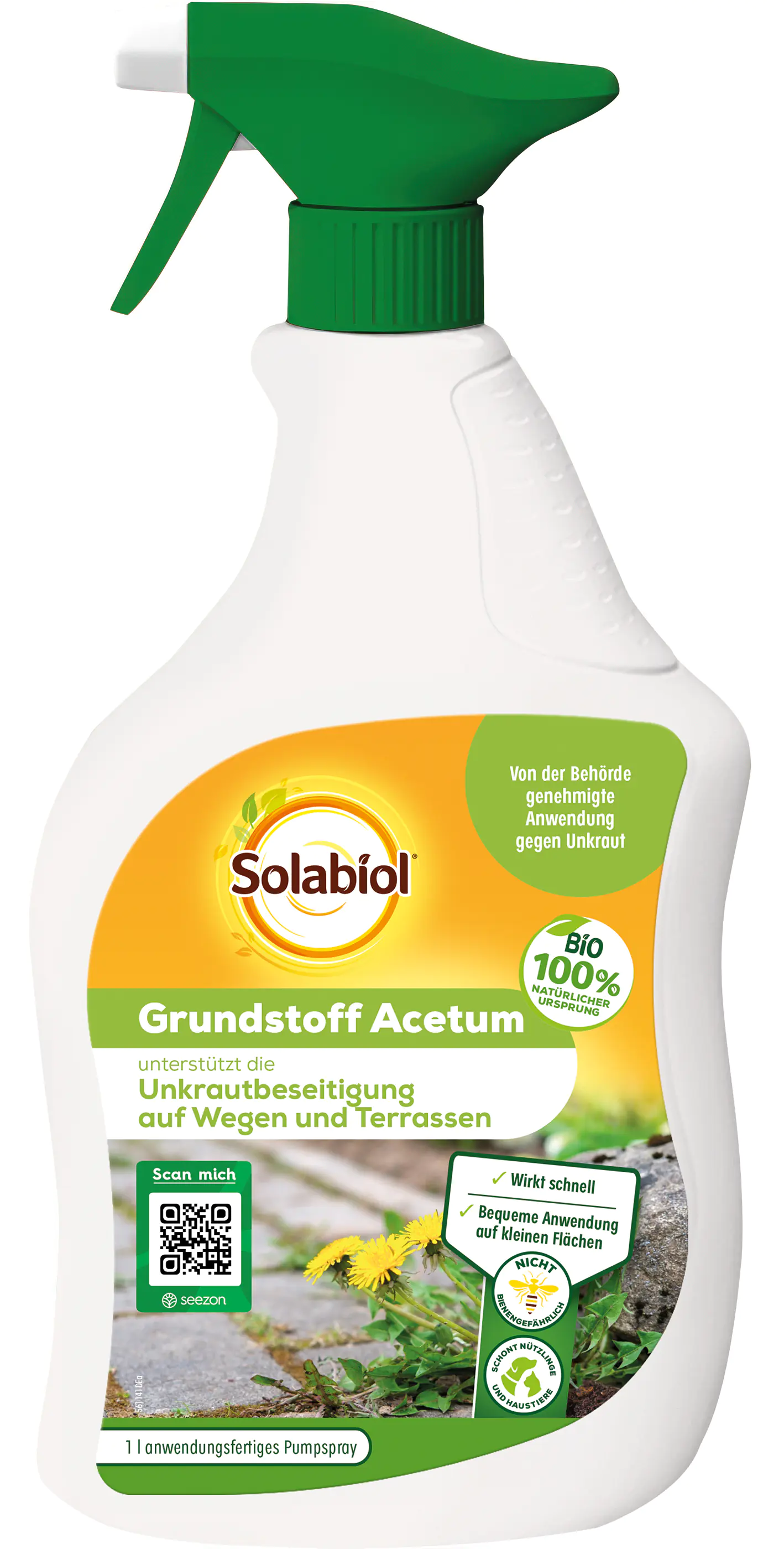 Solabiol Unkrautfrei Grundstoff Acetum Spray 1 L Solabiol Unkrautfrei Grundstoff Acetum Spray 1 L