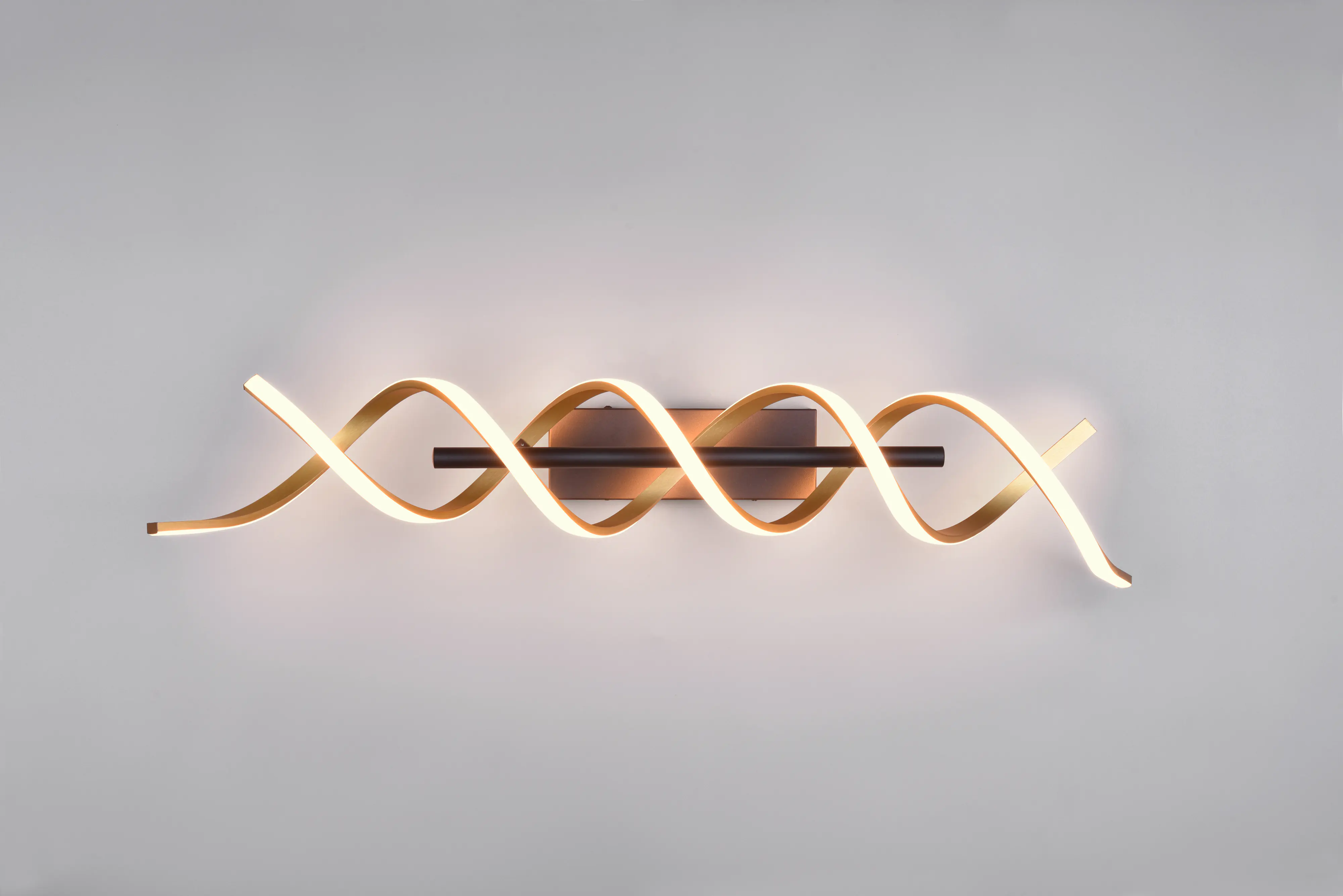 Trio LED-Deckenleuchte Sequence 20,5 x 90 cm warmweiß-neutralweiß messing matt dimmbar