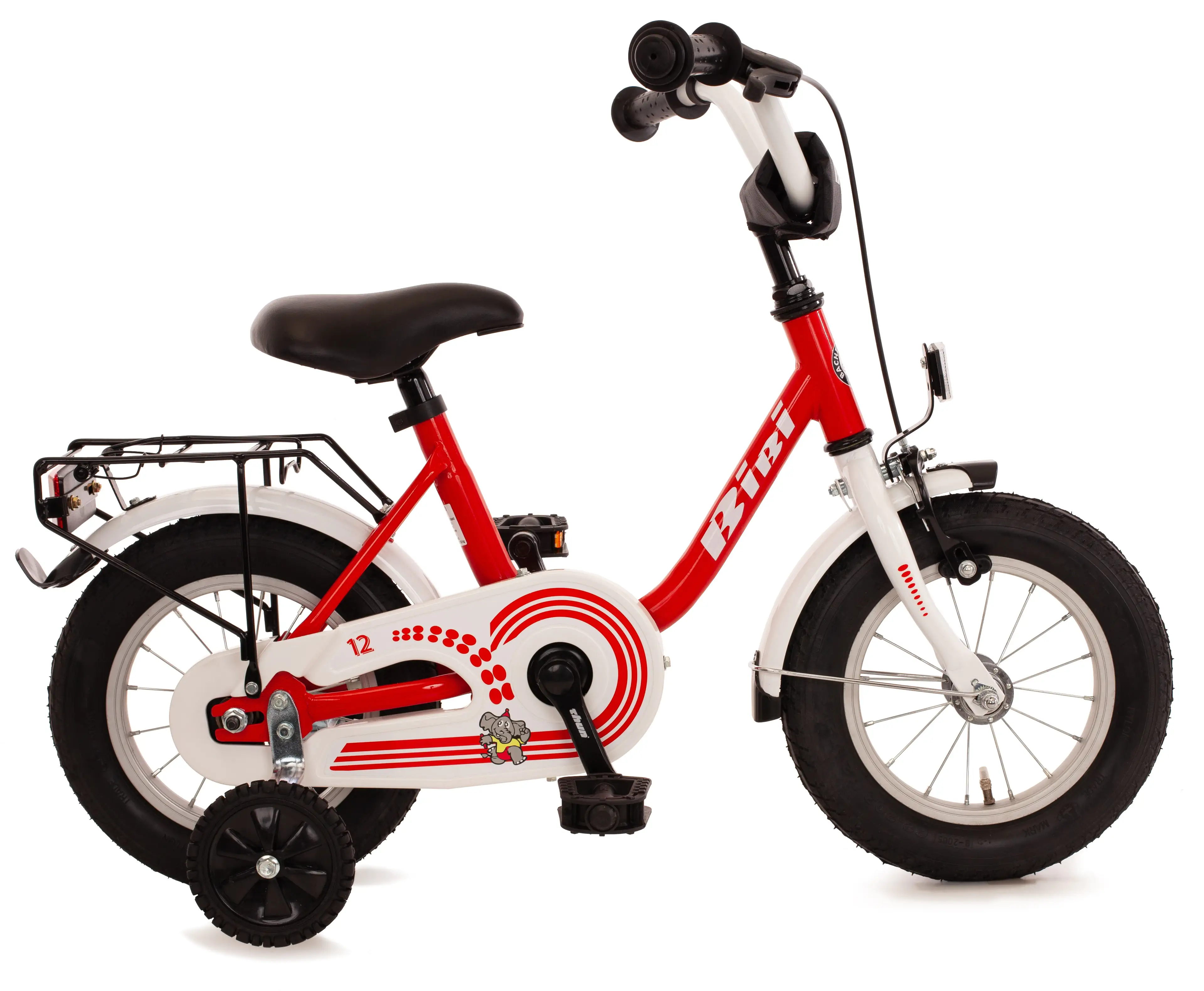 Bachtenkirch Kinderfahrrad Bibi 12,5 Zoll rot weiß