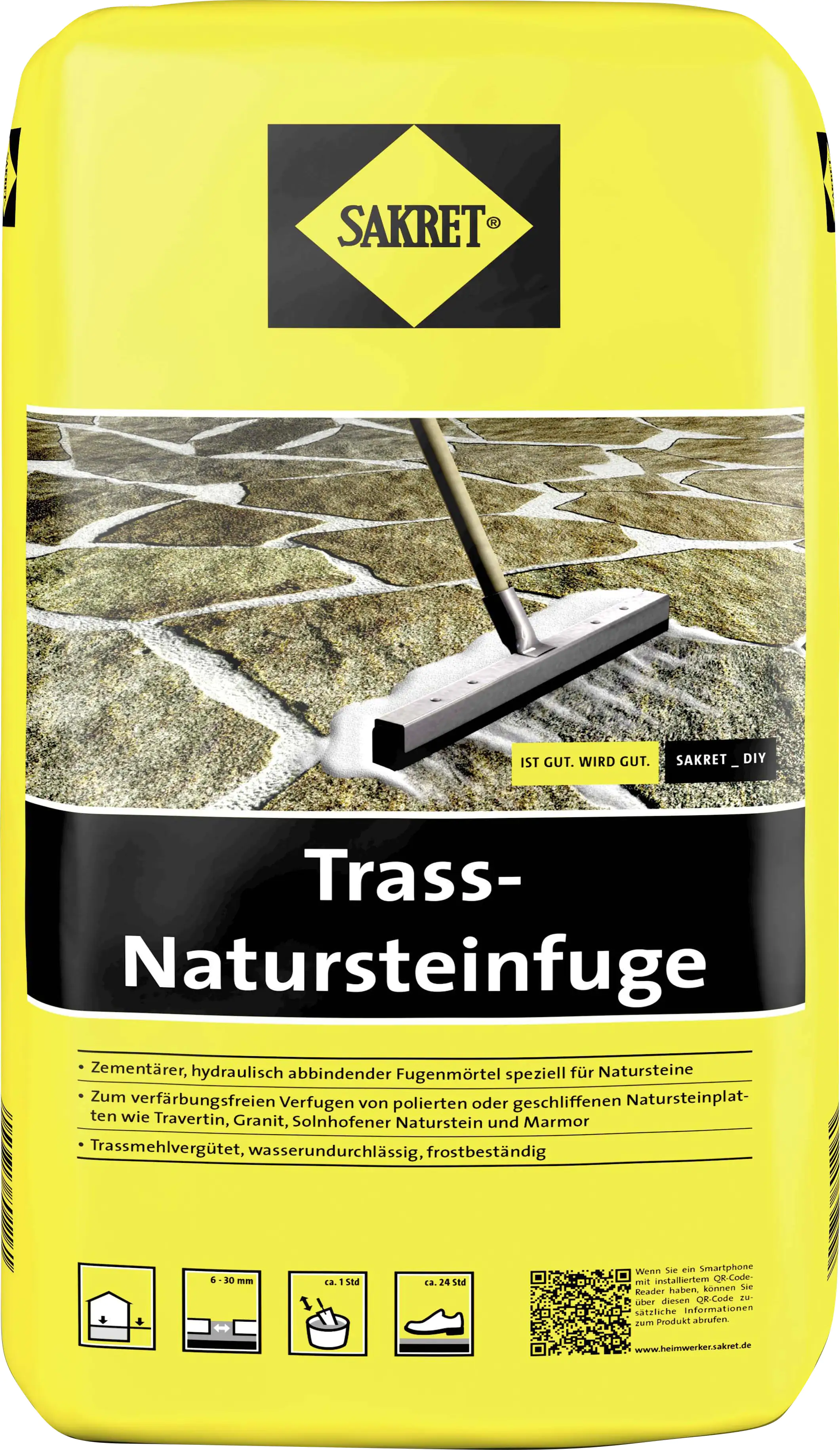 SAKRET Trass-Natursteinfuge 6 - 30 mm grau 25 kg SAKRET Trass-Natursteinfuge 6 - 30 mm grau 25 kg