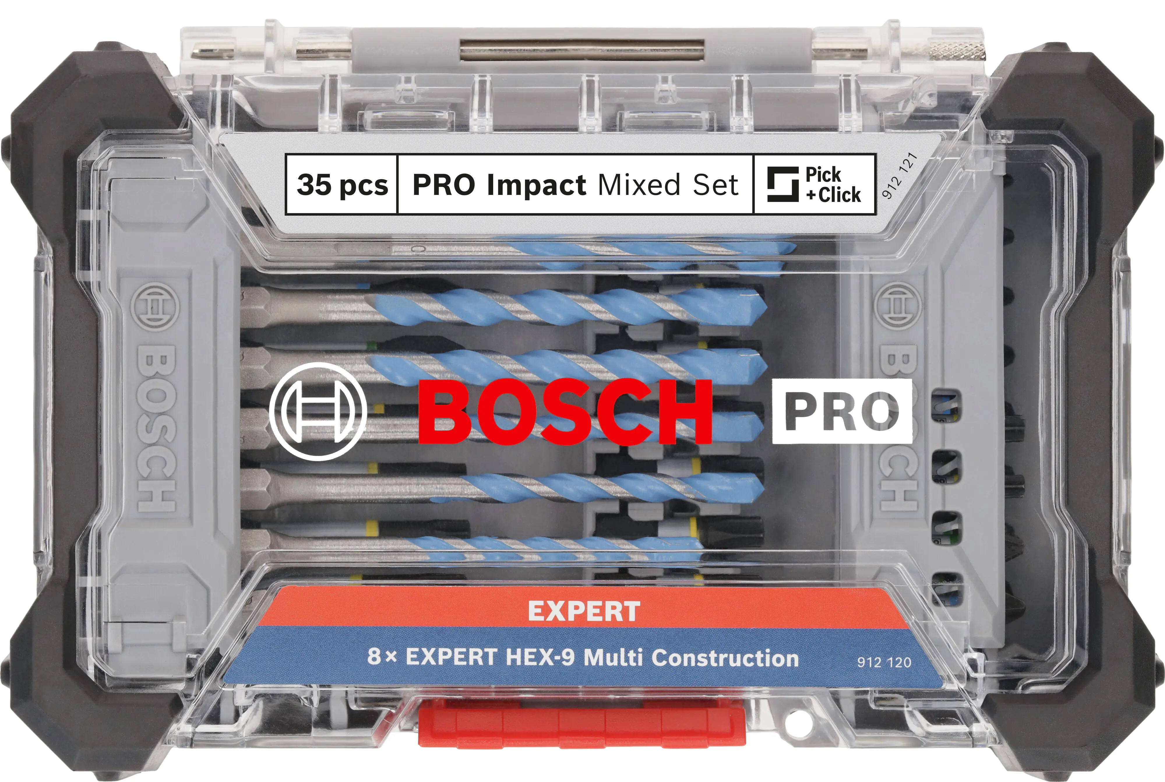 Bosch PRO Impact Schrauberbits und Multi Construction Bohrer Set 35-teilig