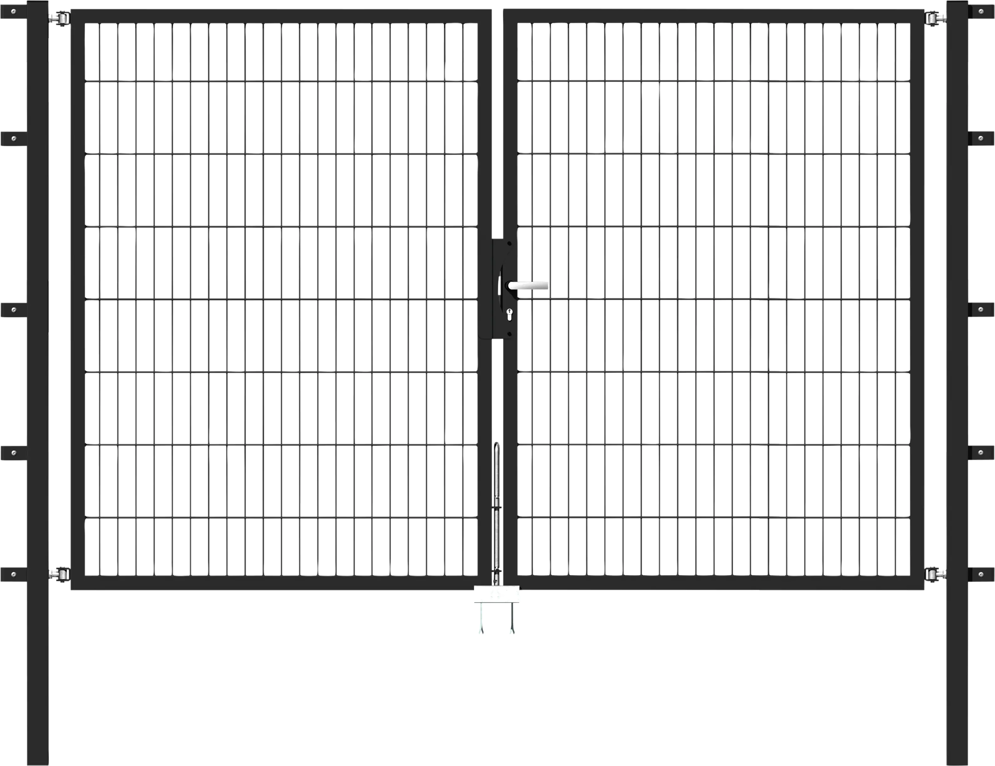 Alberts Stabgitter Doppeltor Flexo 250 x 160 cm 6/5/6 anthrazit zE