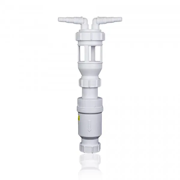 Aqmos Abwasseranschlussset für Wasserenthärter DN40 mit Luftsperre & Rückschlagkappe