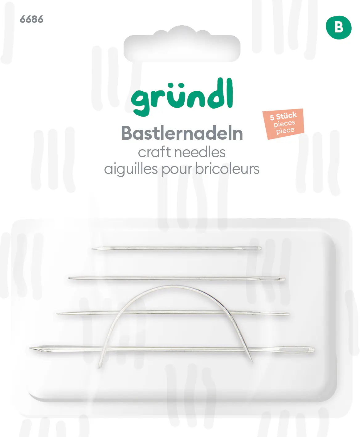 Gründl Bastlernadeln 5 Stück