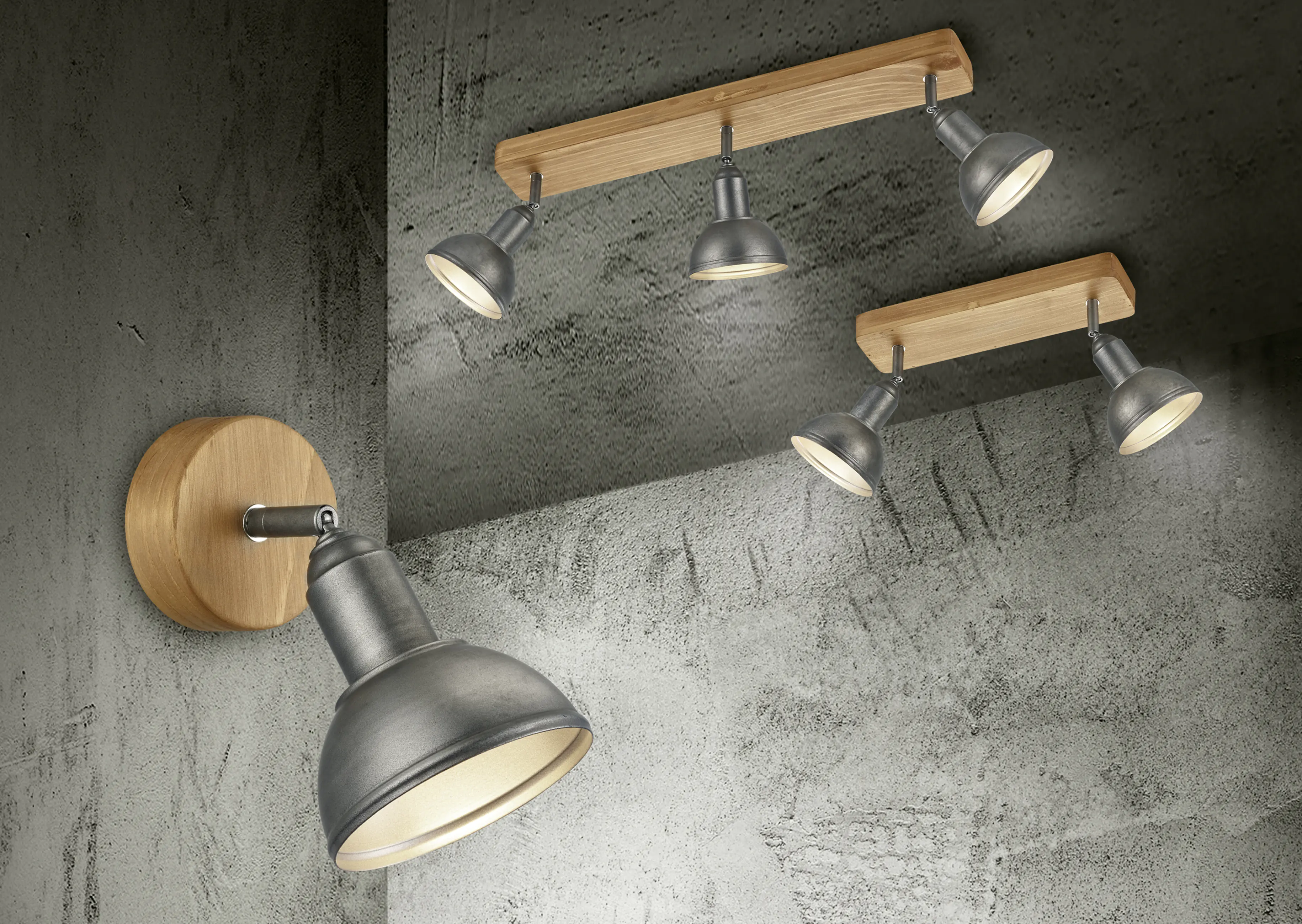 Trio Leuchten 2er Spot Delhi nickel antik Trio Leuchten 2er Spot Delhi nickel antik