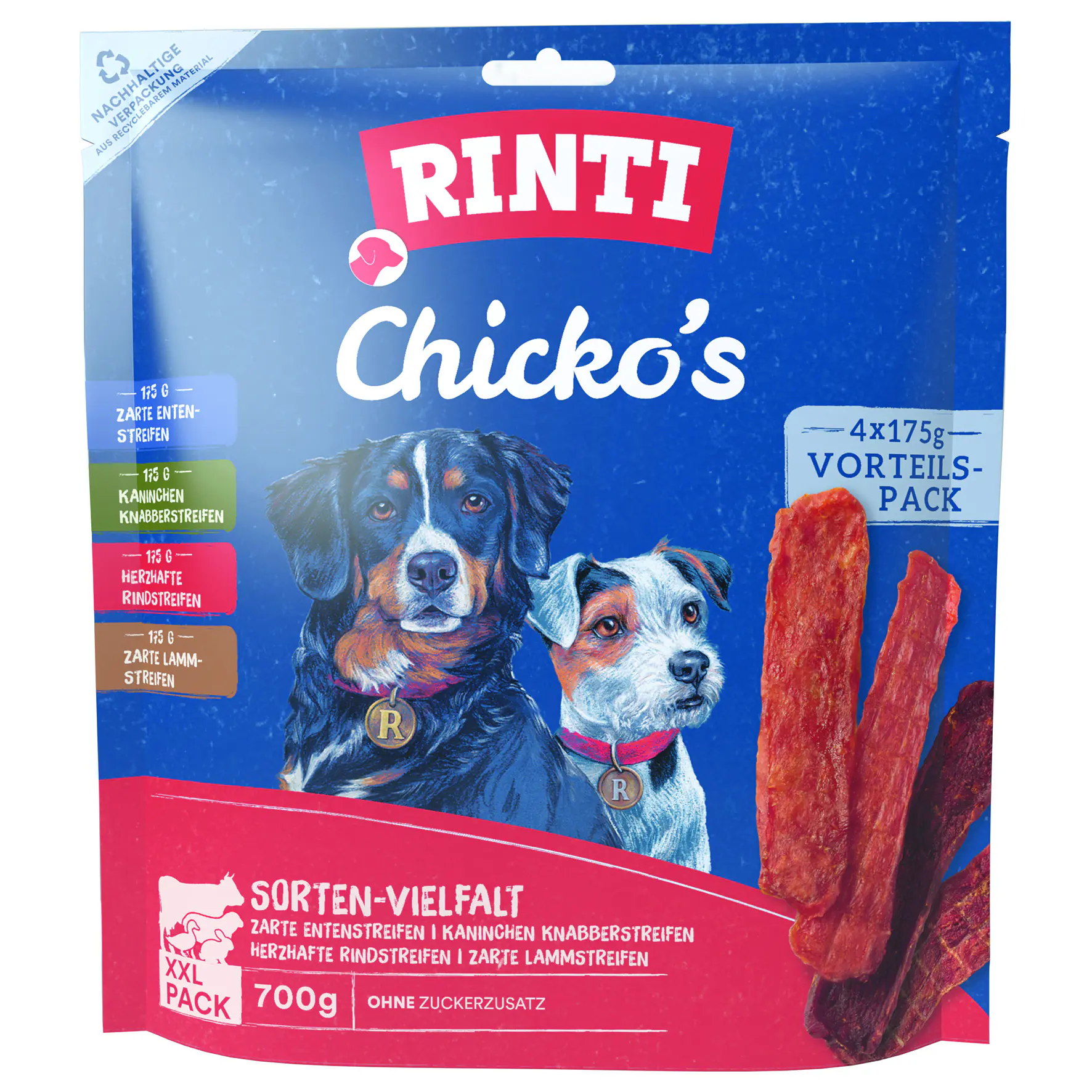Rinti Chicko Hundesnack Vielfalt XXL 700 g