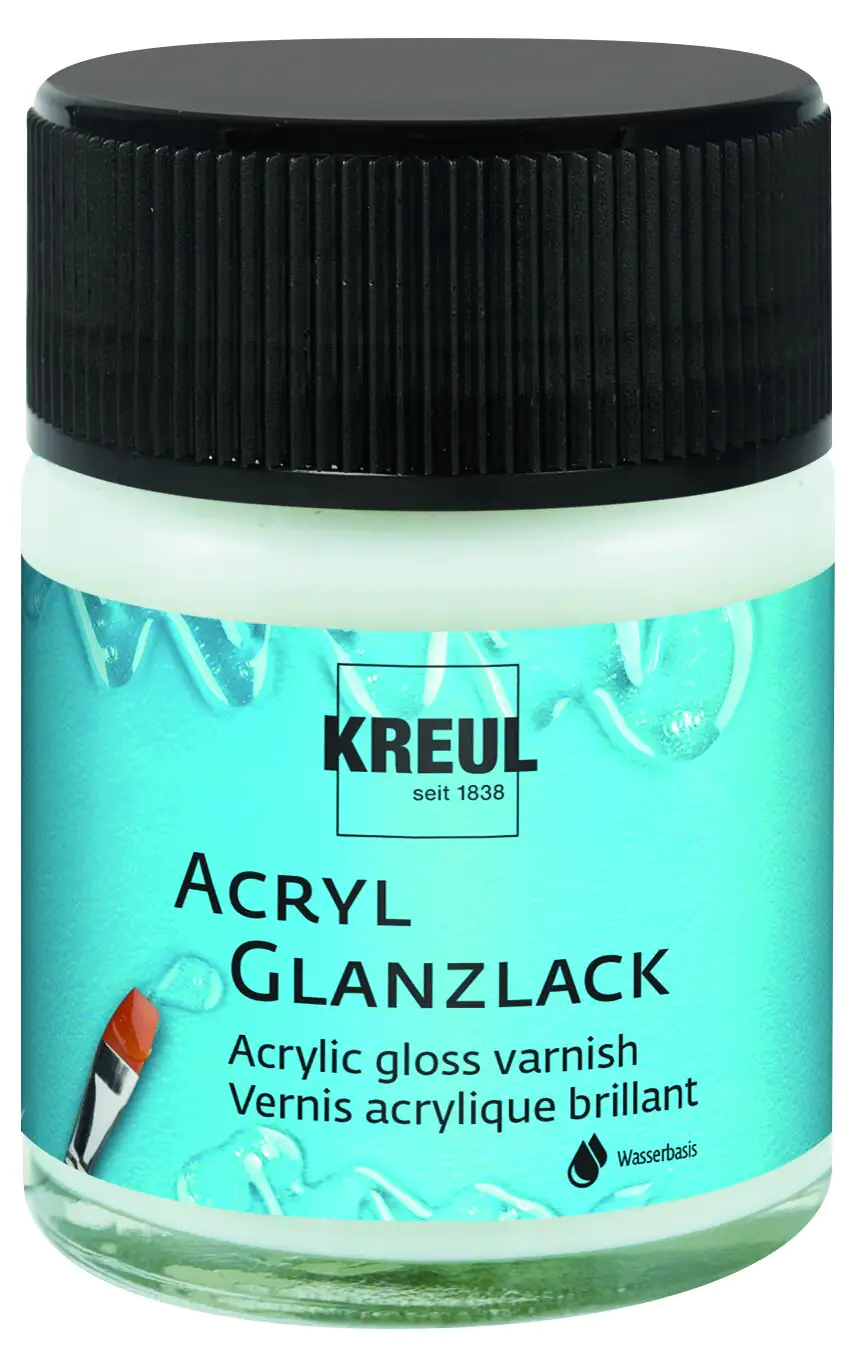 Kreul Acryl-Glanzlack auf Wasserbasis transparent 50 ml