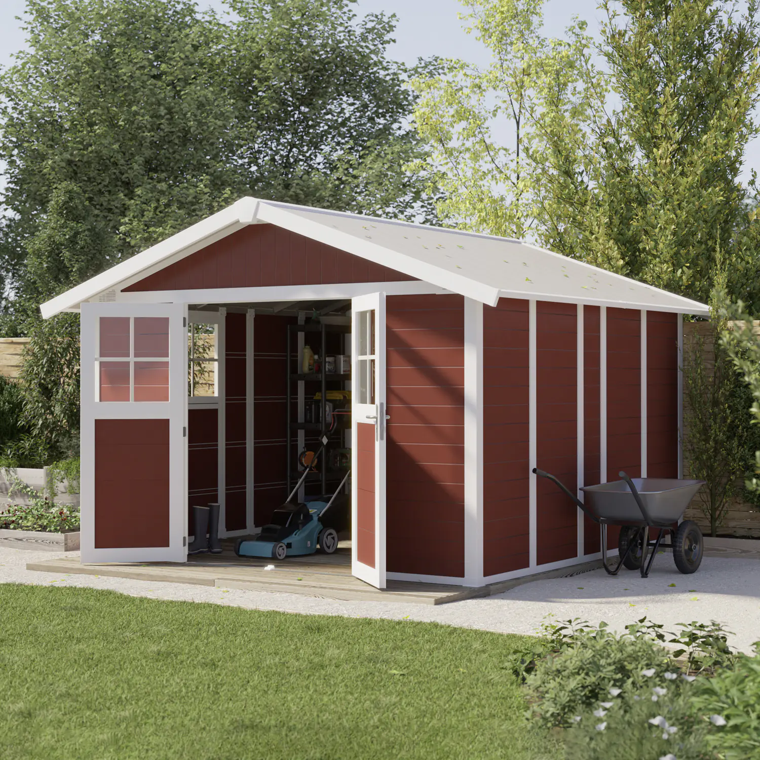 Grosfillex Gartenhaus Deco H 11 370 x 407 cm (inkl. Dachüberstand)