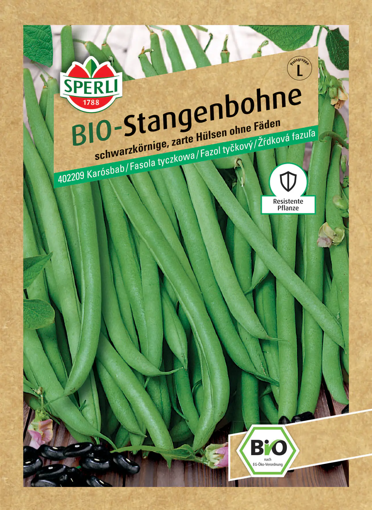 Sperli BIO Stangenbohne