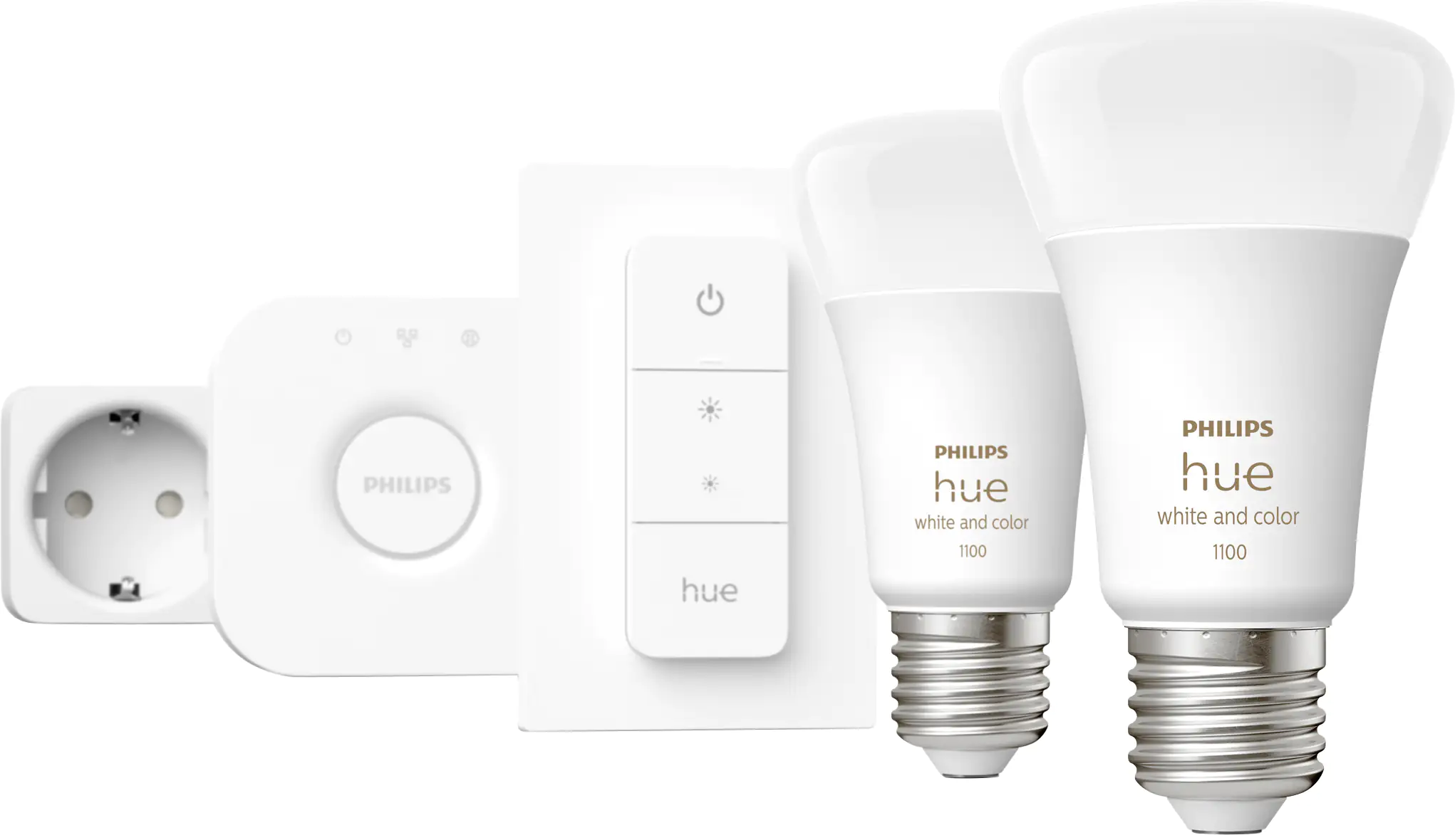 Philips Hue LED Leuchtmittel Starter-Set White & Color Ambiance E27 9 W Philips Hue LED Leuchtmittel Starter-Set White & Color Ambiance E27 9 W