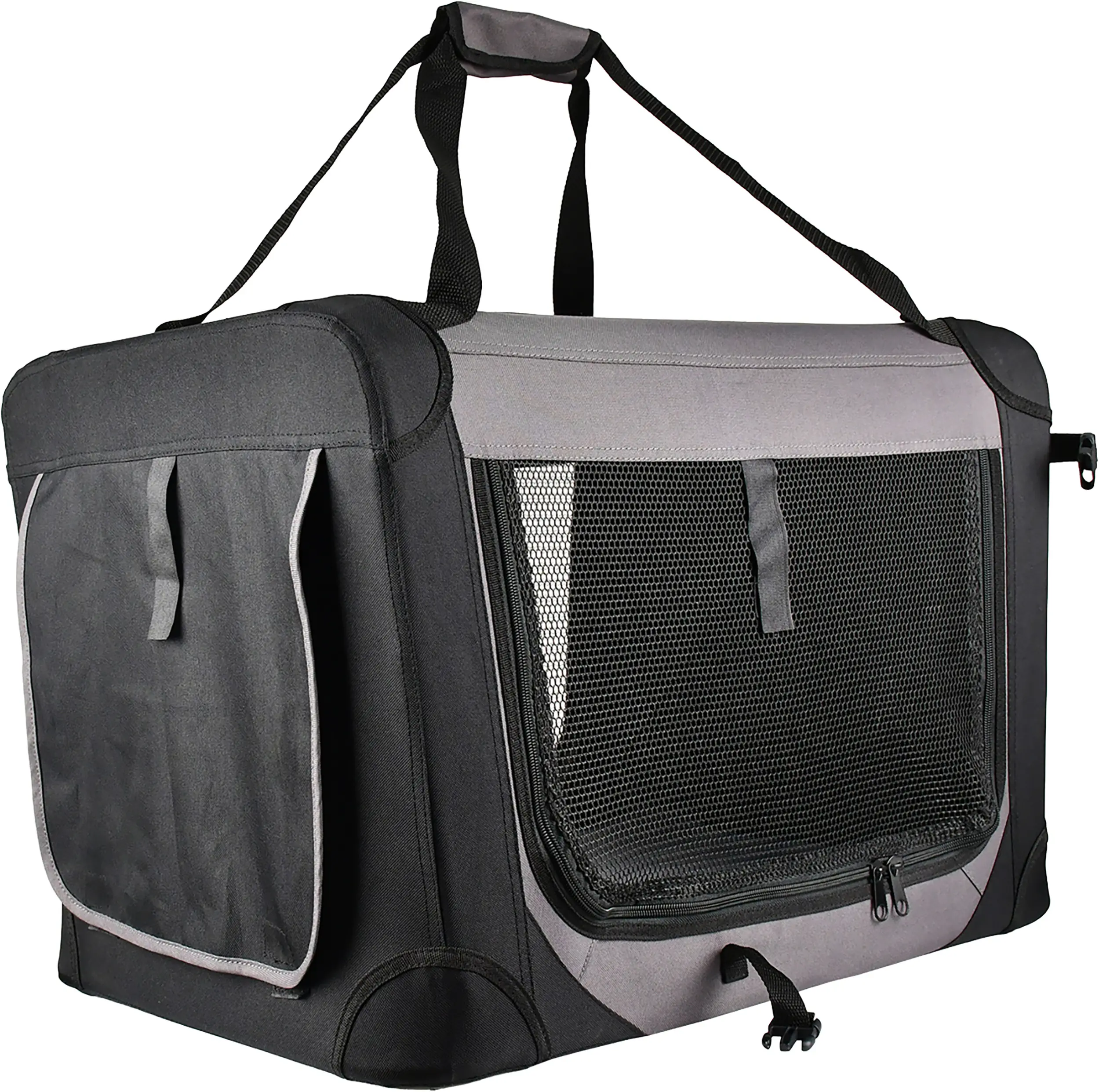 Trendline Hundetransportbox S schwarz-grau
