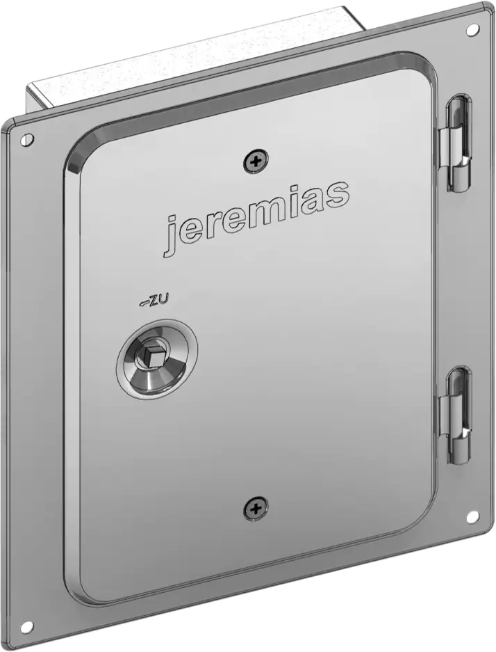 Zitec Edelstahl-Kamintür 210 x 140 mm