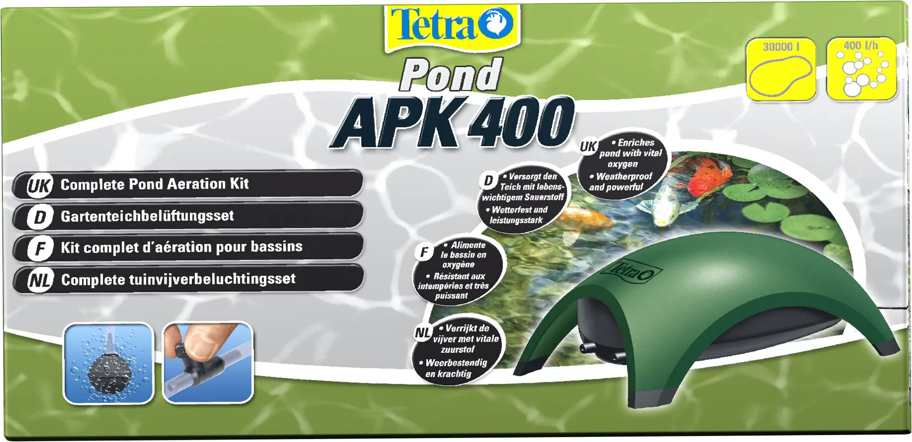 Tetra Pond Teichpflege Luftpumpe APK 400 Air Set