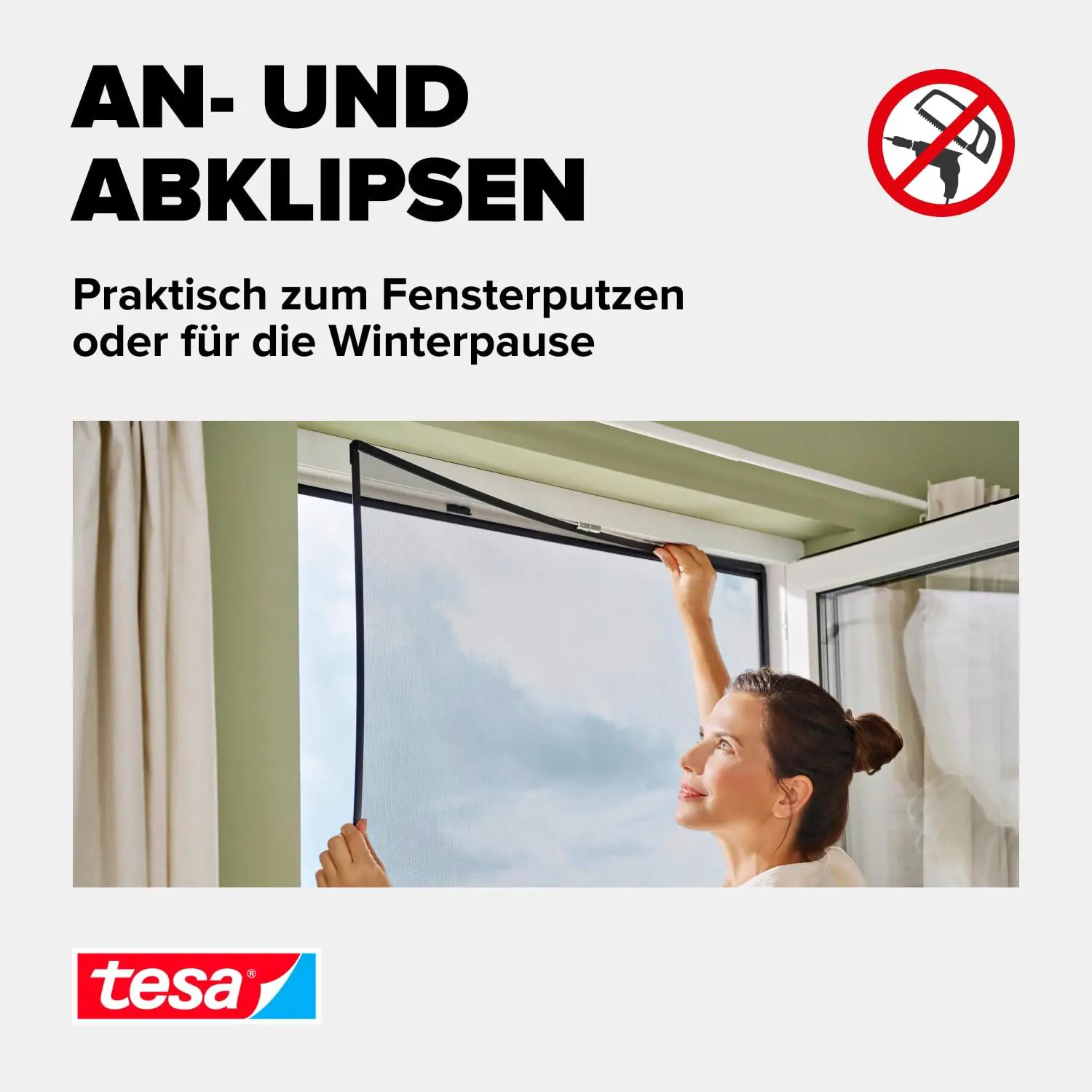 Tesa Insektenschutz Anklipsrahmen für Fenster 120 x 240 cm Tesa Insektenschutz Anklipsrahmen für Fenster 120 x 240 cm