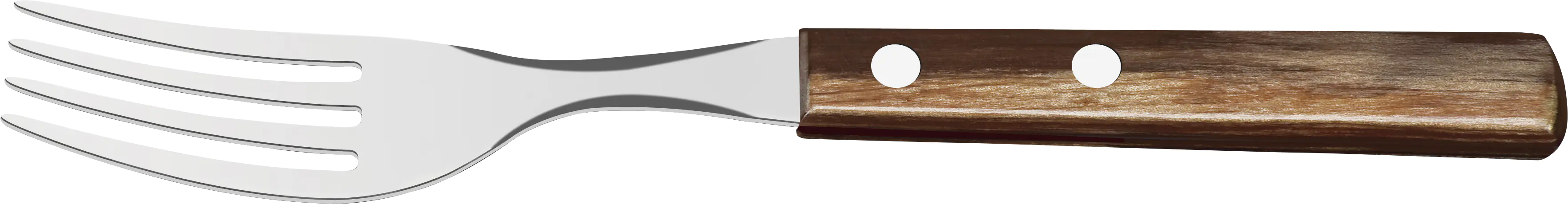 Tramontina Steak- und Pizzagabel 21 cm Edelstahl mit Holzgriff