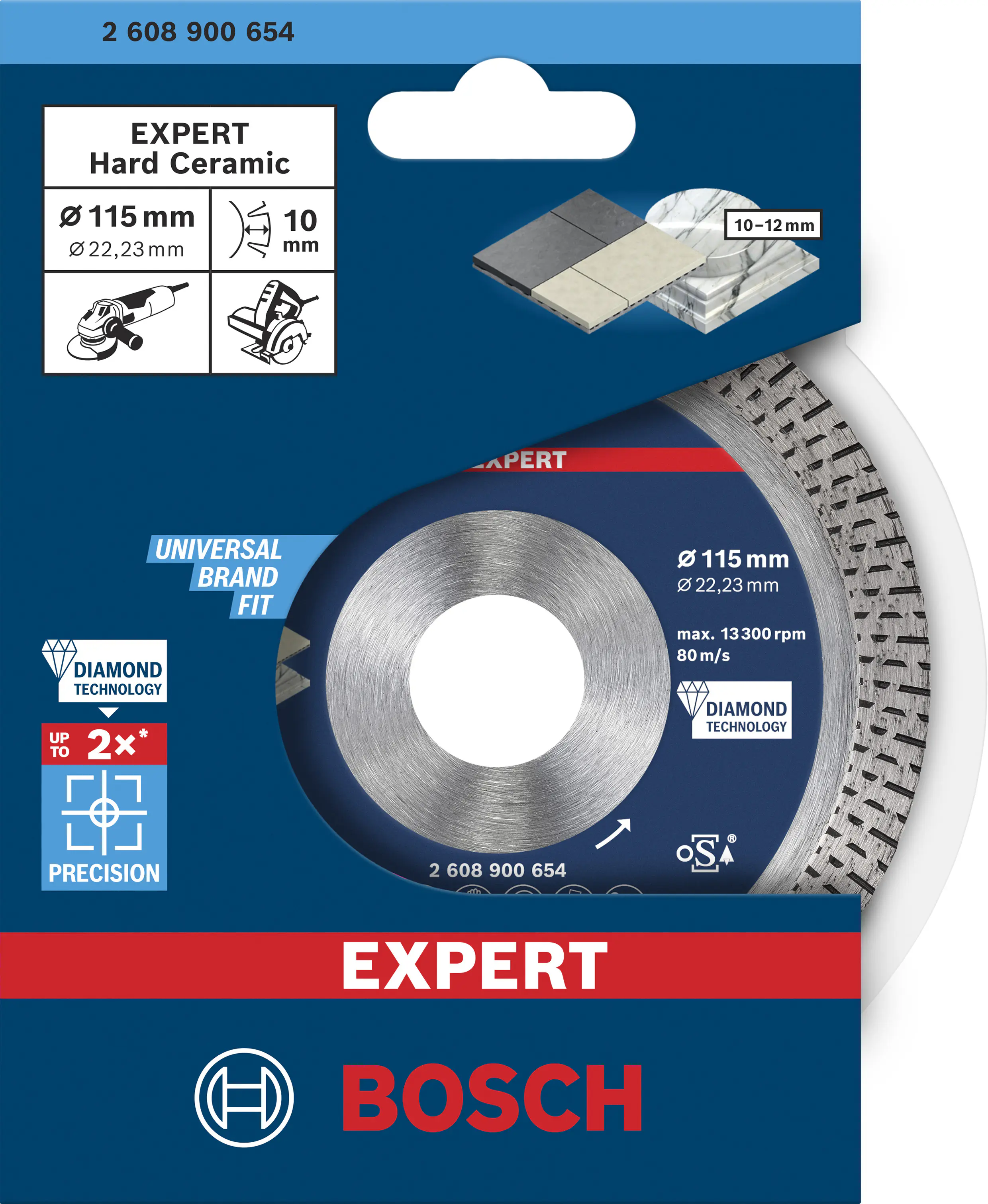 Bosch Expert HardCeramic Diamanttrennscheiben 115 x 22,23 x 1,4 x 10 mm