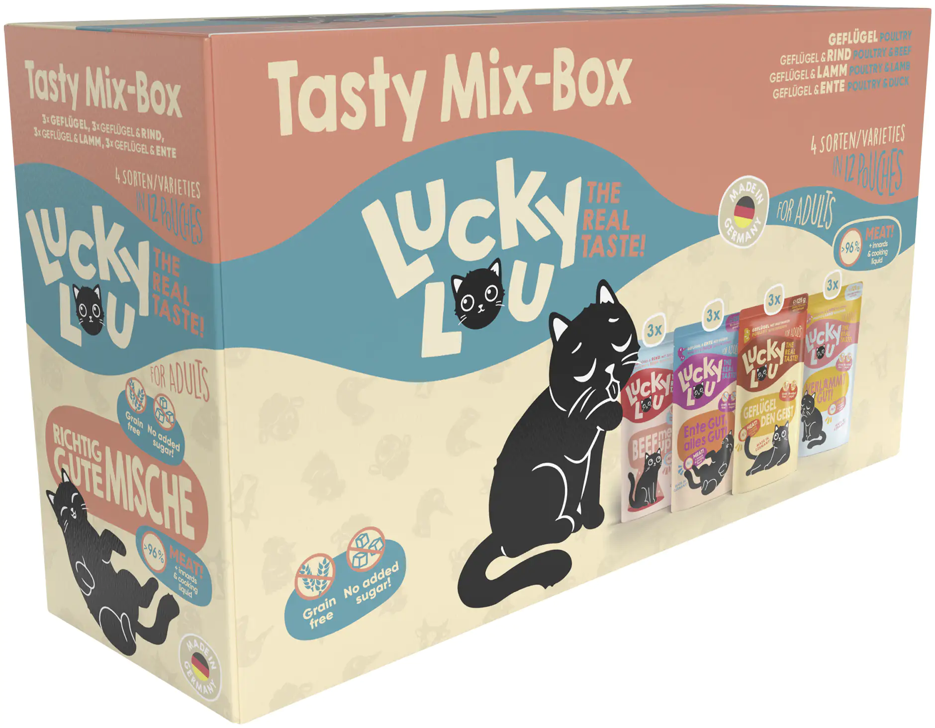 Lucky Lou Lifestage Adult Tasty-Mix 12x125g Lucky Lou Lifestage Adult Tasty-Mix 12x125g