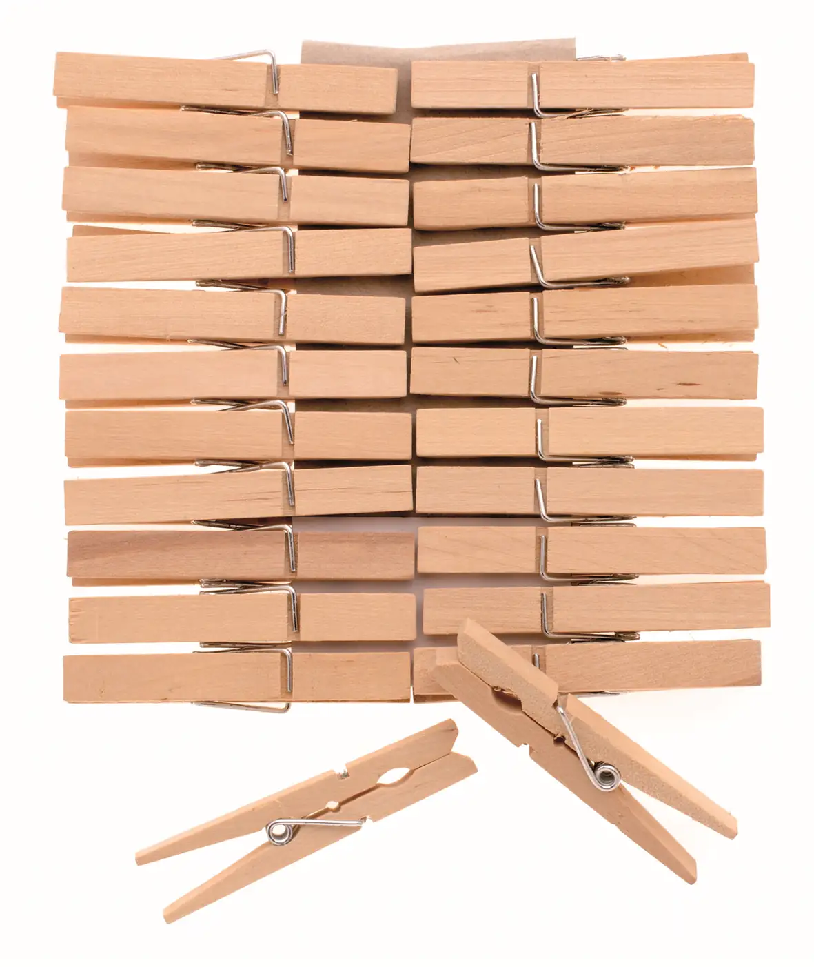 Wäscheklammern Holz 72 mm 24St
