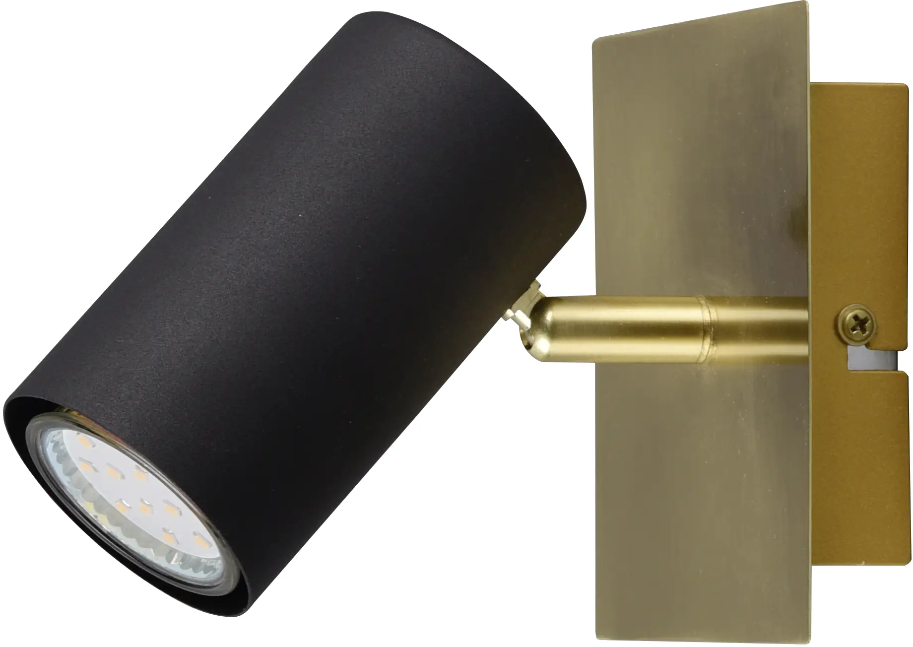 Trio Leuchten 1er Spot Marley schwarz-matt-messing 12 cm GU10 35 W Trio Leuchten 1er Spot Marley schwarz-matt-messing 12 cm GU10 35 W