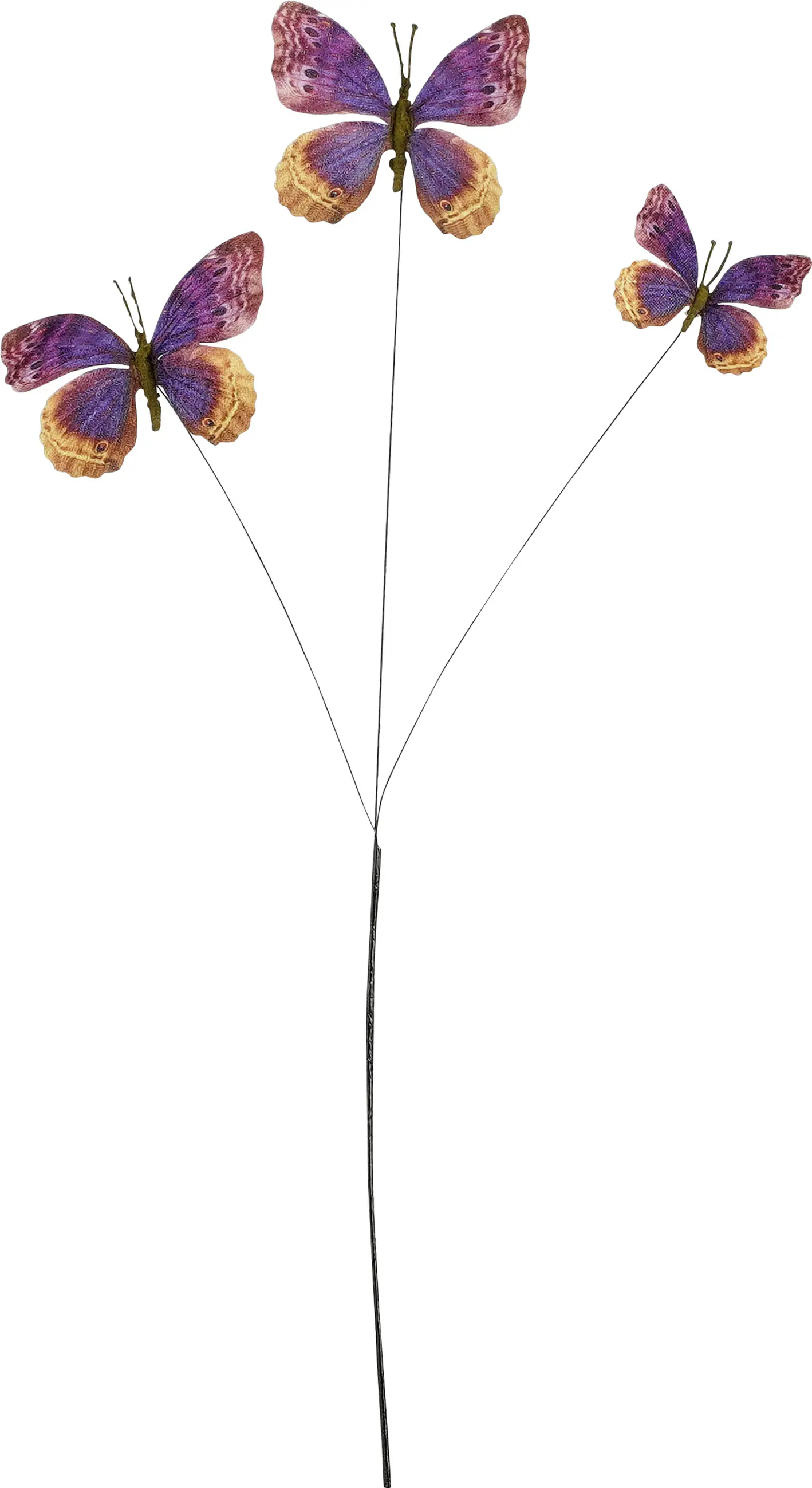 Mica Decorations Zweige mit Schmetterlingen 2 x 60 x 8 cm violett