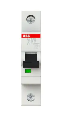 ABB Leitungsschutzschalter B25 25A, 1-polig, S201-B25 ABB Leitungsschutzschalter B25 25A, 1-polig, S201-B25