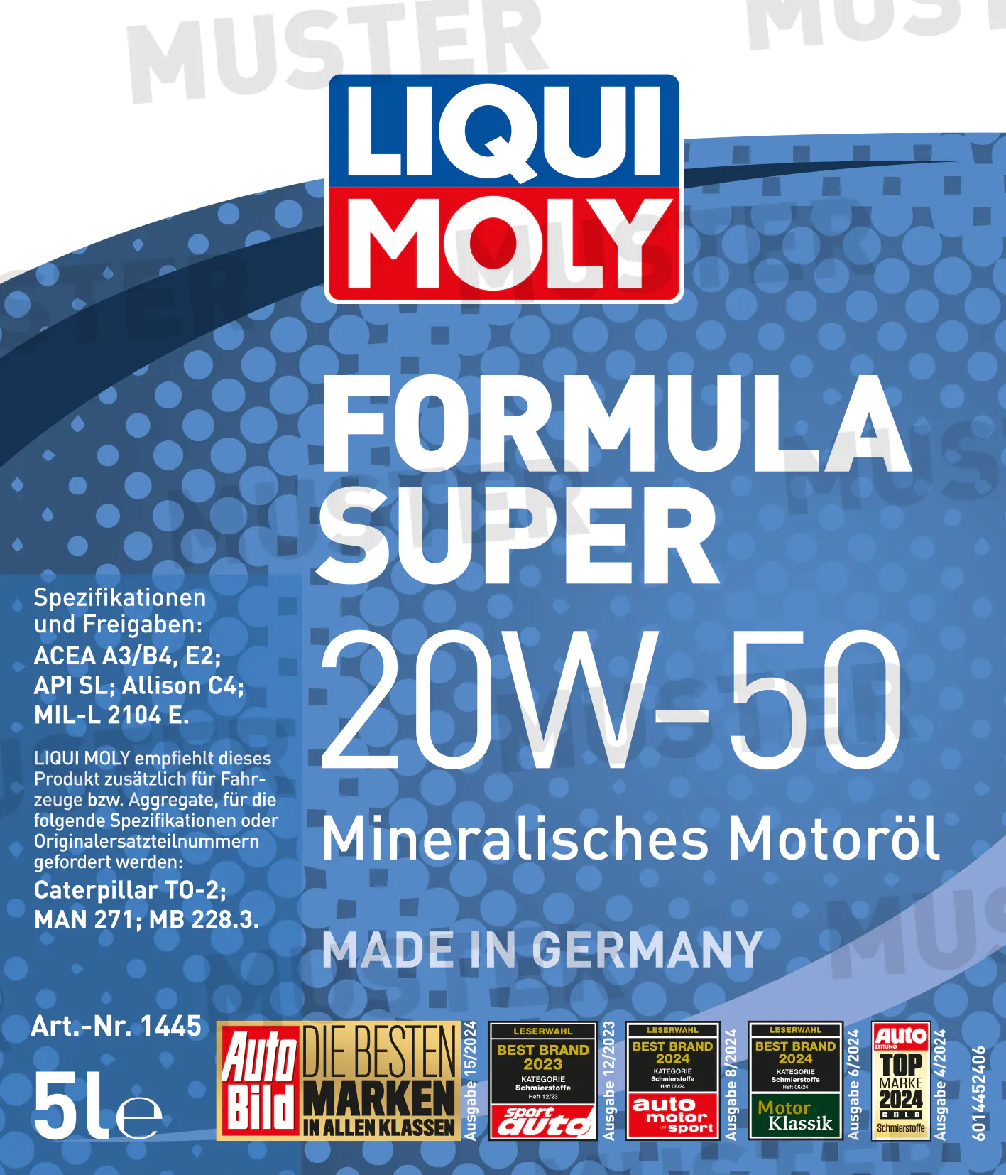 Liqui Moly Motoröl Formula Super 20W-50 5 L