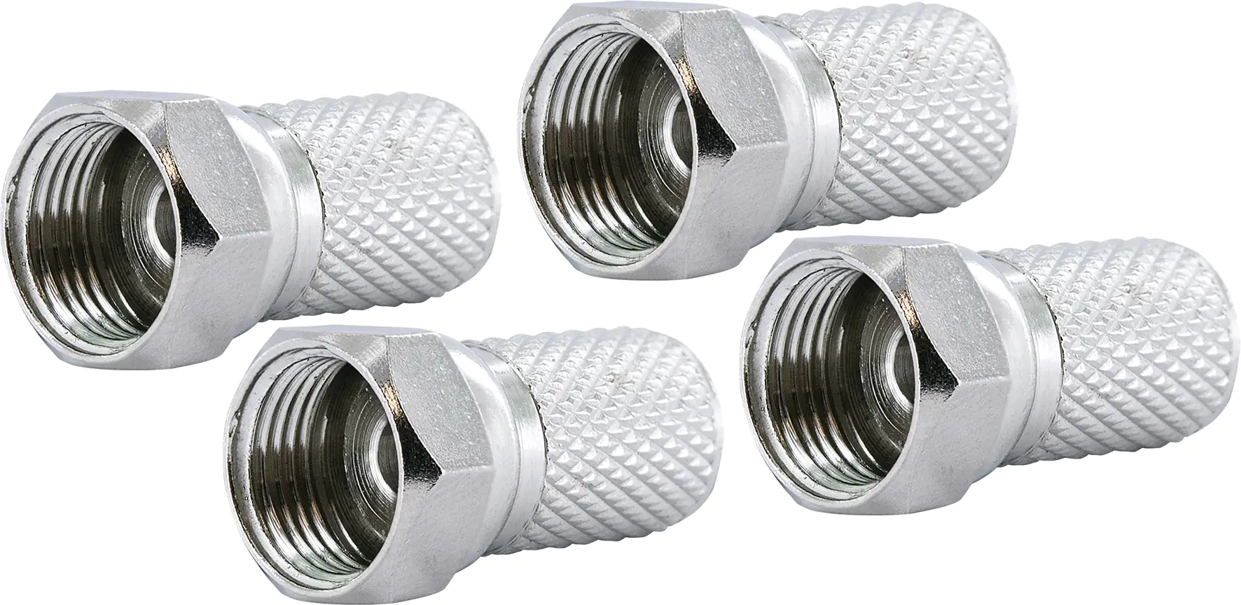 Schwaiger F Stecker FST7304 241 4x F Aufdrehstecker für Kabel mit 7,3mm Durchmesser Schwaiger F Stecker FST7304 241 4x F Aufdrehstecker für Kabel mit 7,3mm Durchmesser