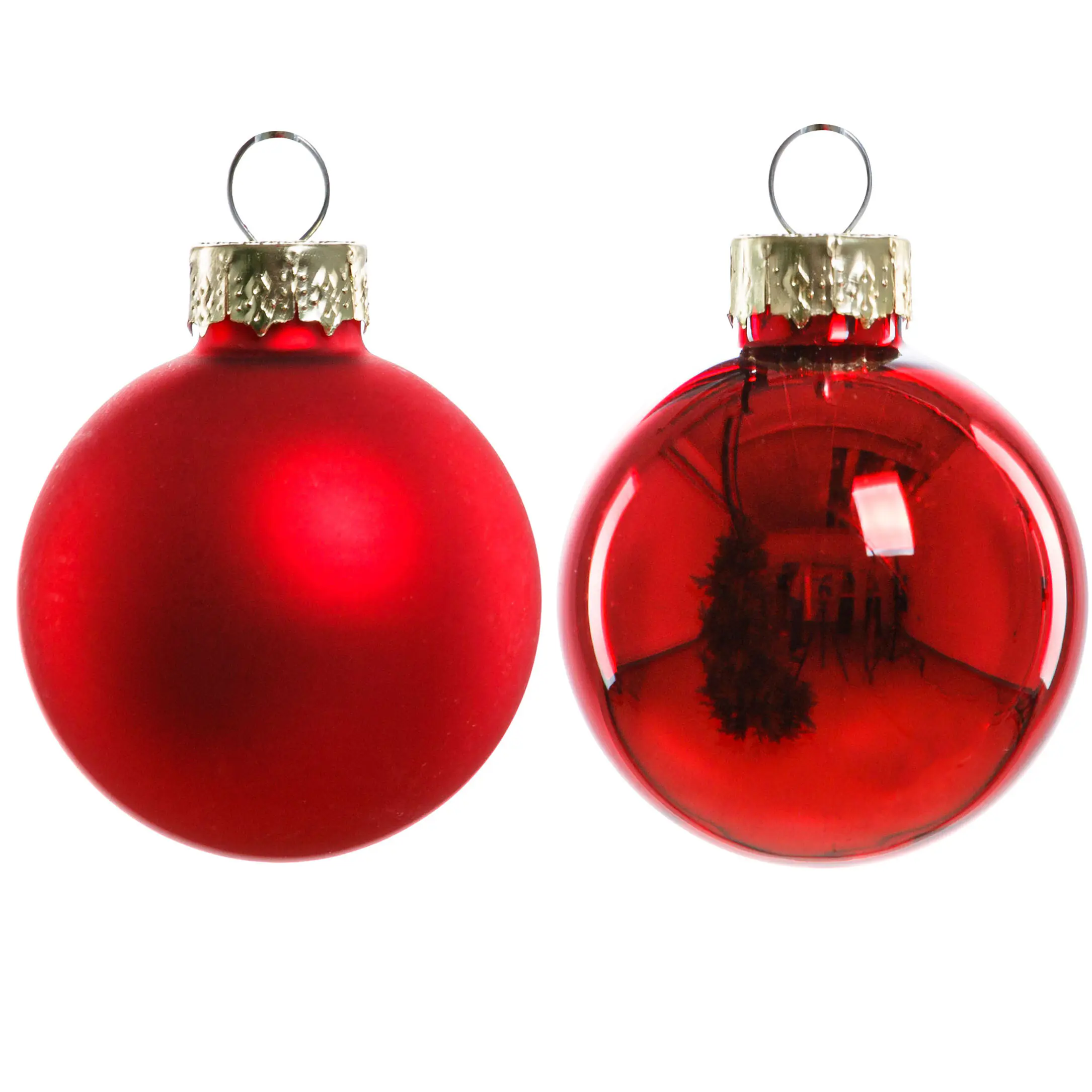 TrendLine Mini-Christbaumkugeln aus Glas Ø 3,5 cm rot 16 Stück