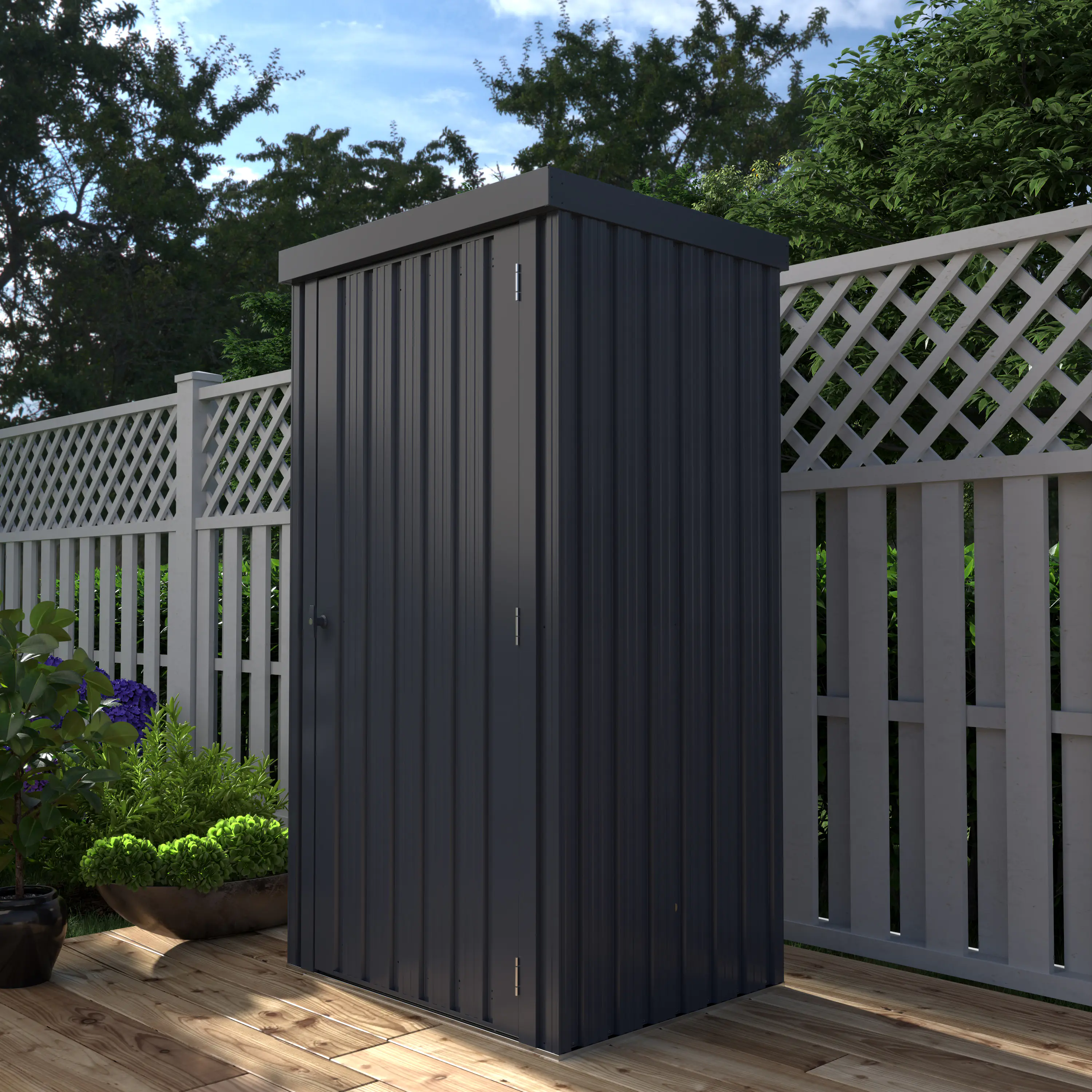 Pergart Metallgerätehaus Marburg 98 x 81 x 189 cm anthrazit