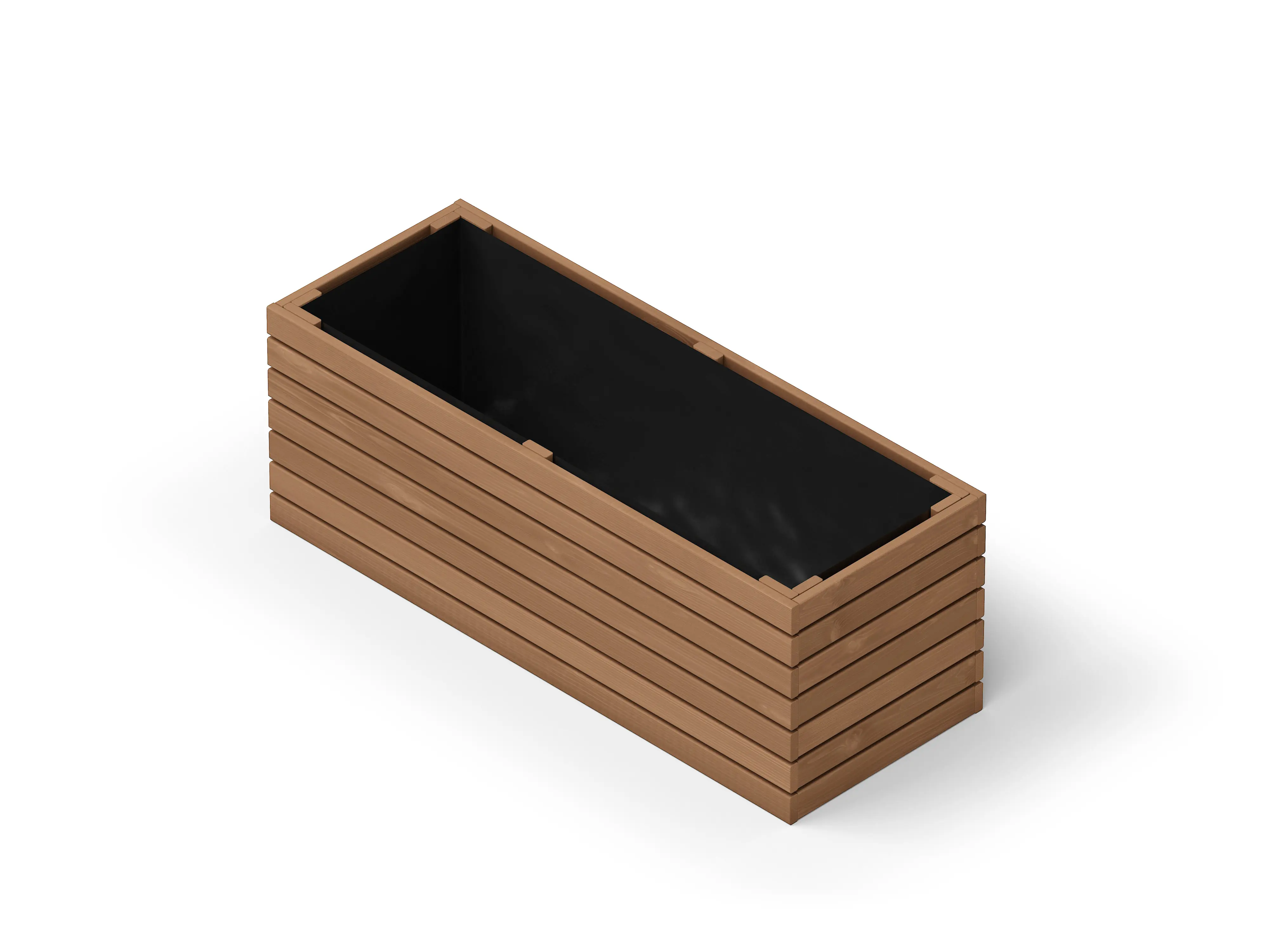 Upyard Hochbeet ProPlanter Triple Holz 98 x 36,5 cm natur