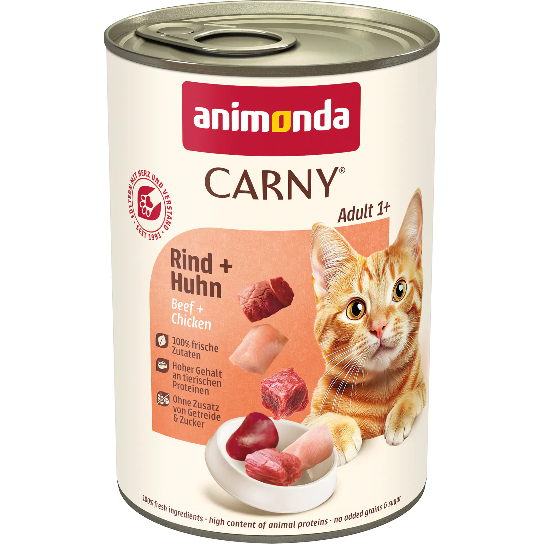Animonda Carny Adult Katzennassfutter getreidefrei 400 g Rind & Huhn