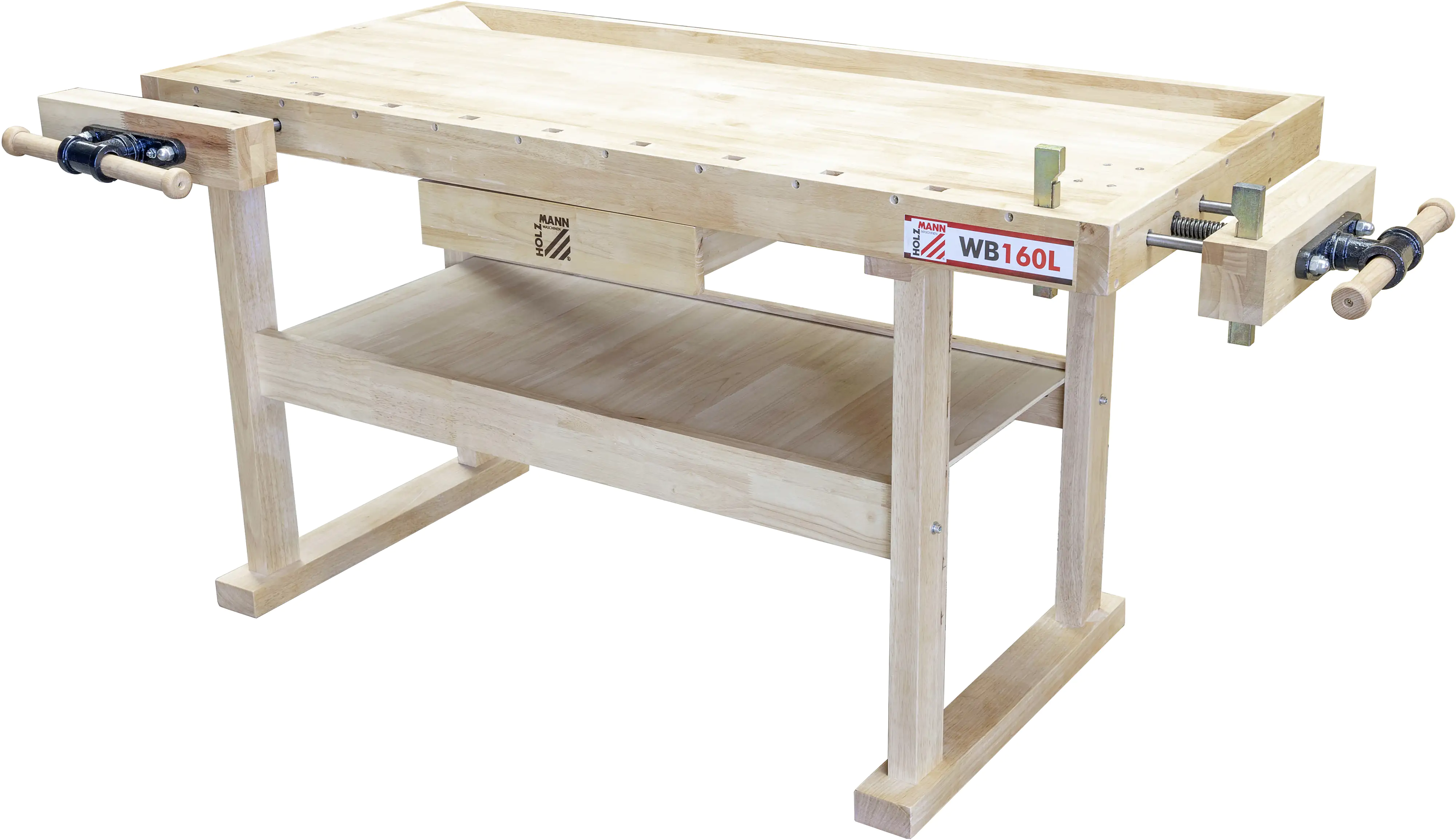 Holzmann Werkbank WB160L inkl. 2 Metallbankhaken