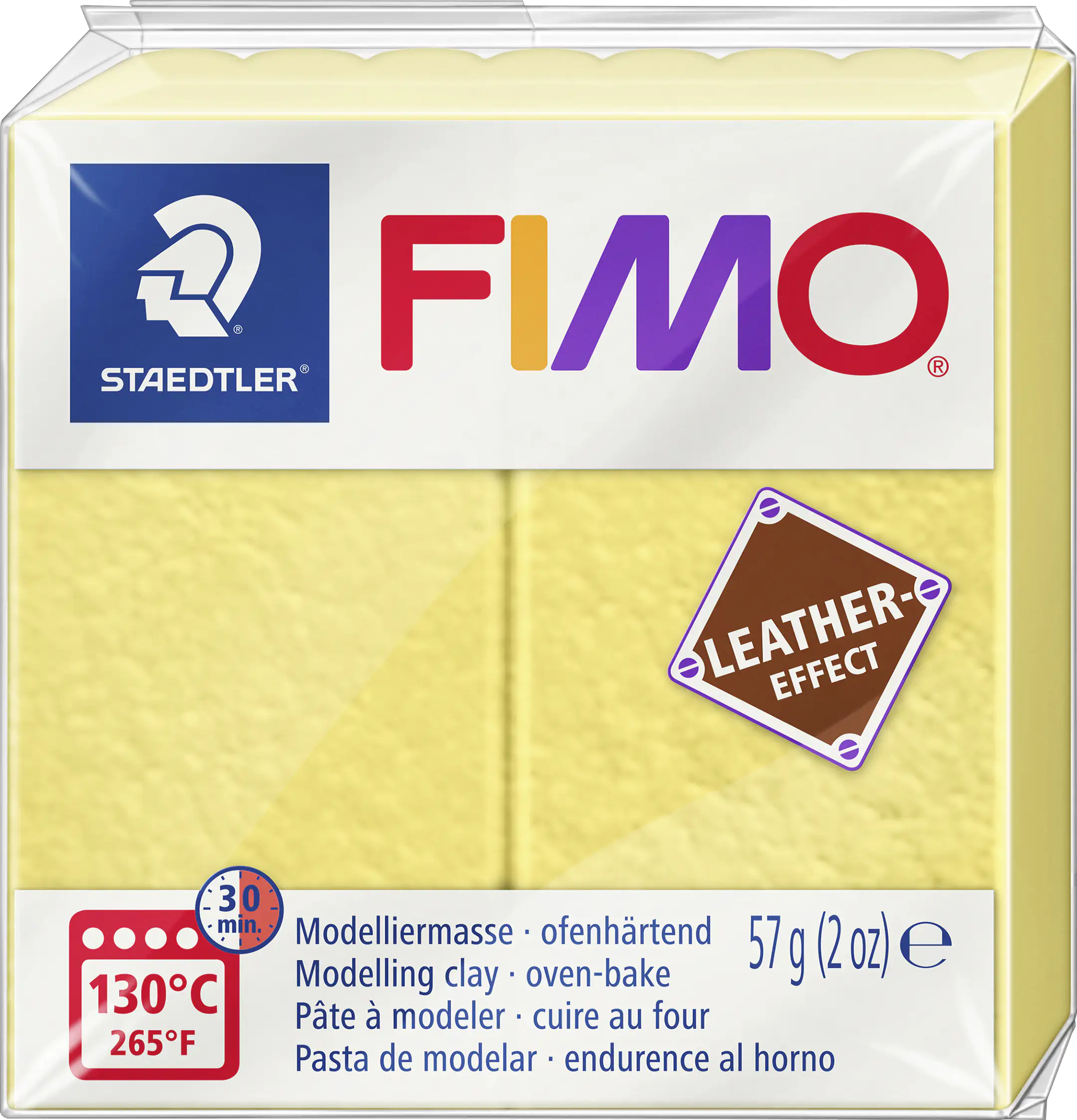 FIMO leather-effect safrangelb 57 g