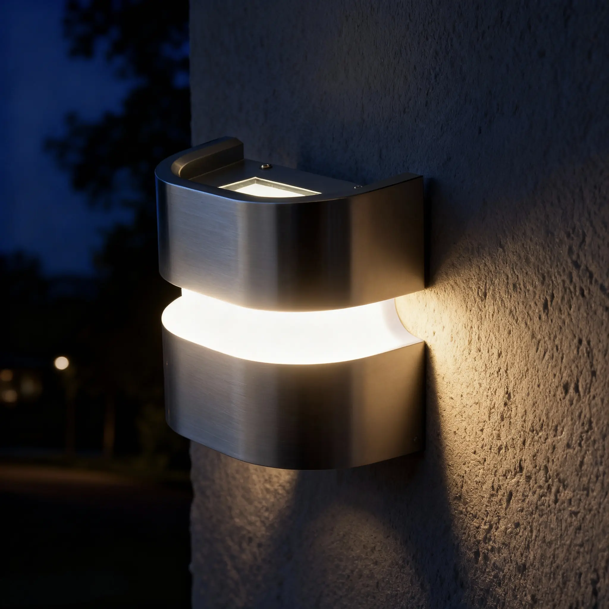 LED-Außenleuchte Java I 11x12 cm silber neutralweiß