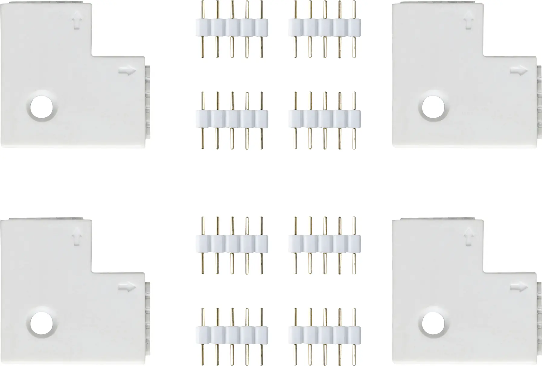 Paulmann MaxLED Edge-Connector weiß 90° 4er Pack
