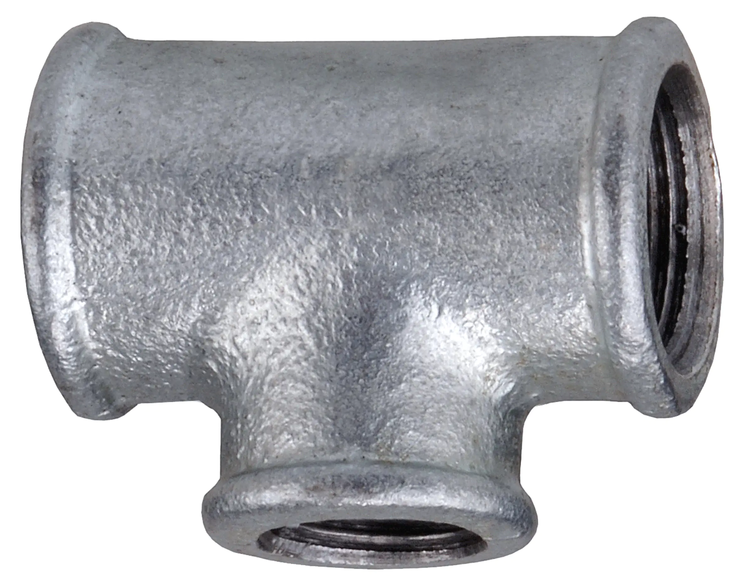 Cornat Temperguss-T-Stück Nr. 130 verzinkt, 3/4" IG, 1/2" IG