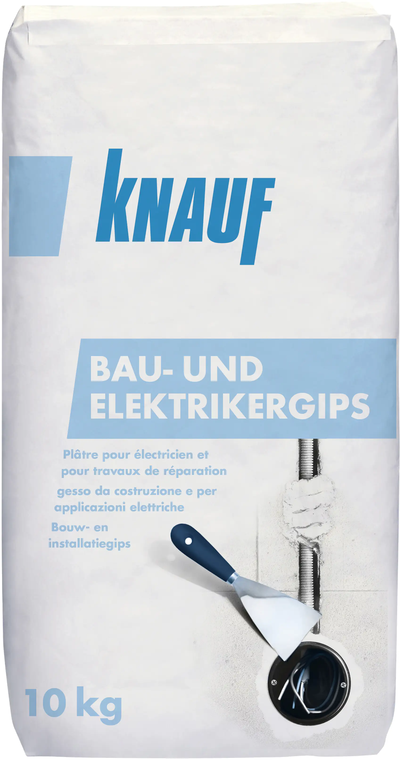 Knauf Bau- und Elektrikergips hellgrau, 10 kg