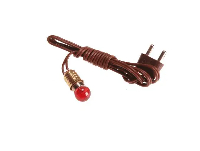 Riffelmacher Lämpchen rotes Glas