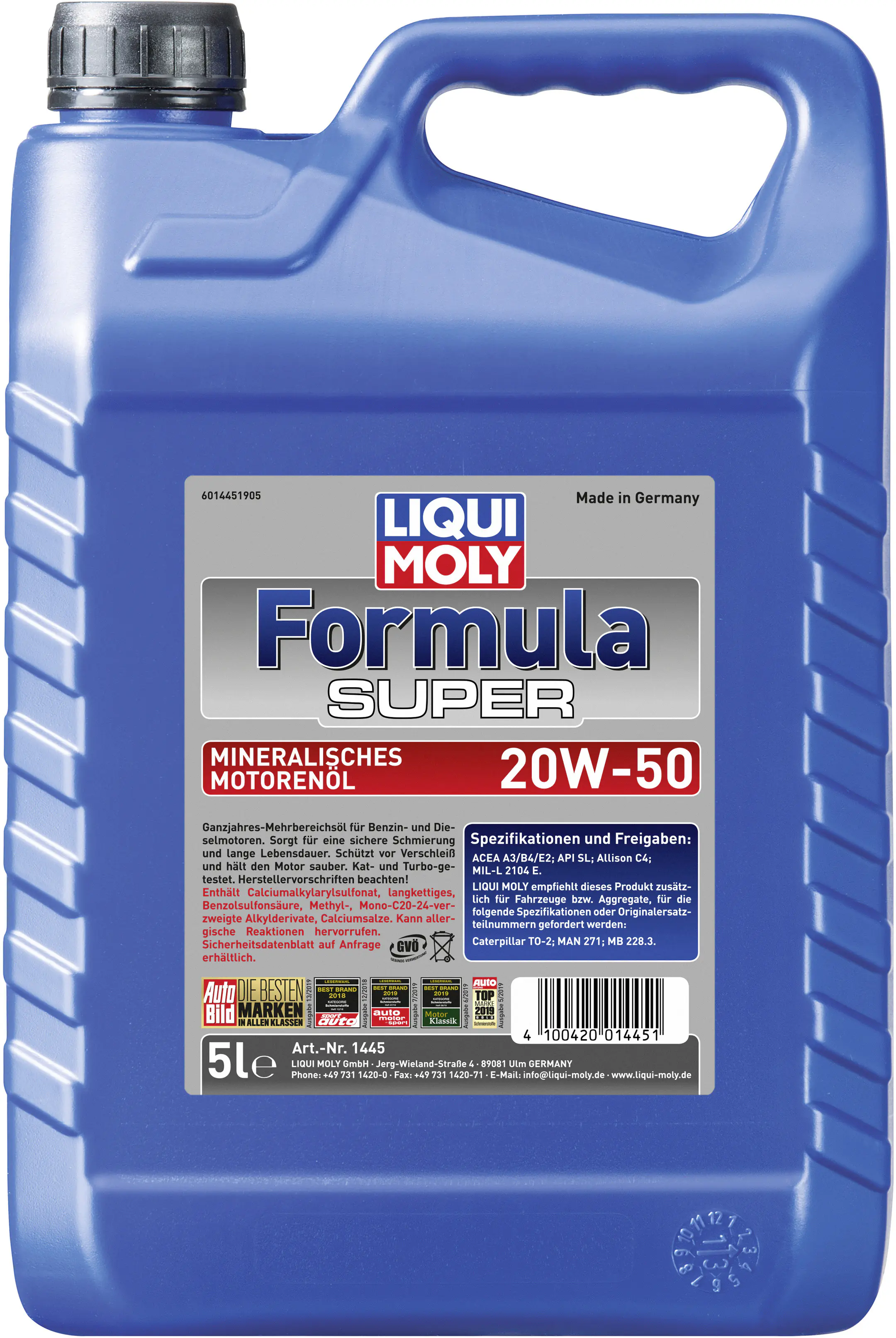 Liqui Moly Motoröl Formula Super 20W-50 5 L