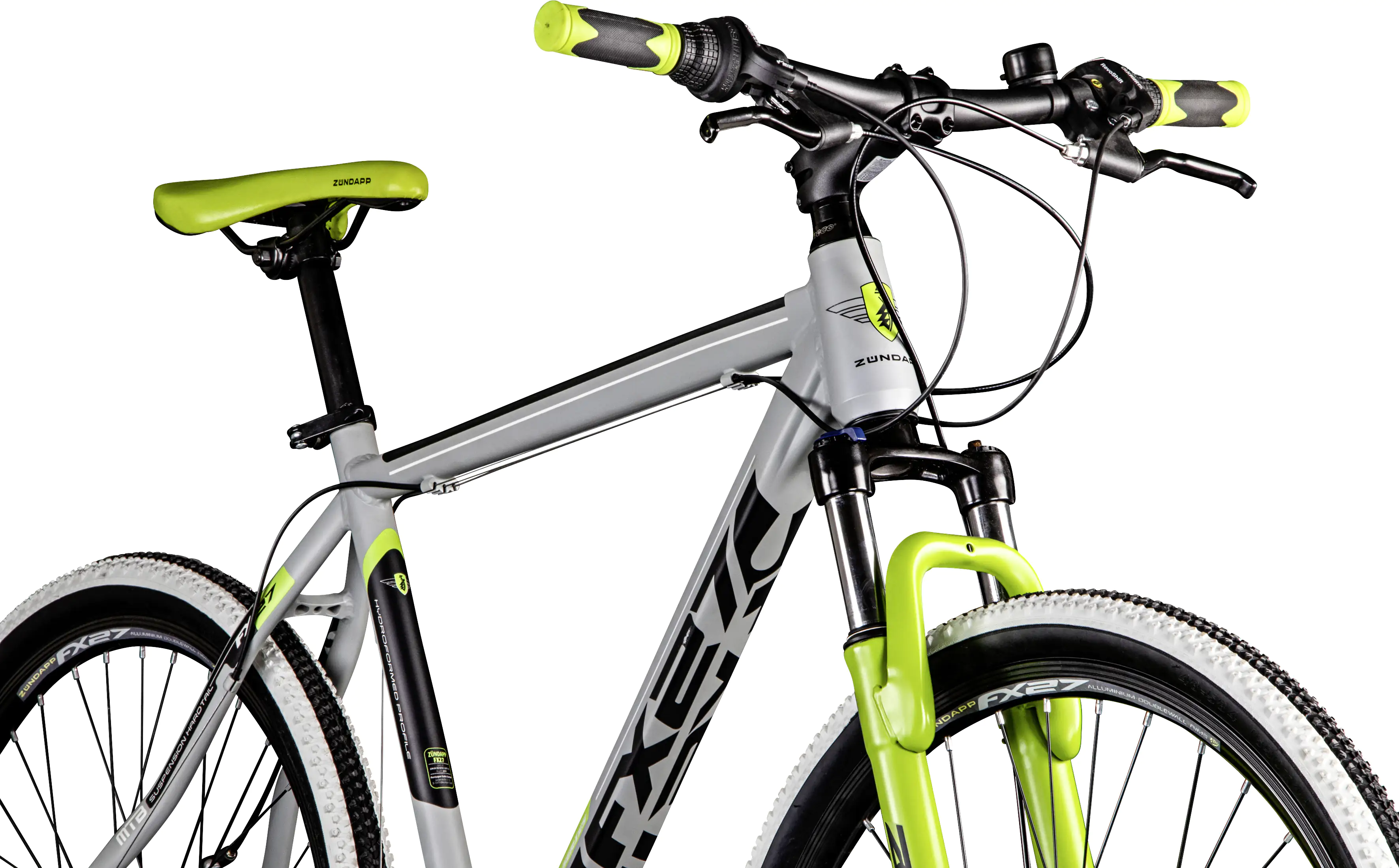 Zündapp Mountainbike FX27 650B MTB Hardtail 27,5 Zoll RH 48cm 21-Gang grau grün Zündapp Mountainbike FX27 650B MTB Hardtail 27,5 Zoll RH 48cm 21-Gang grau grün