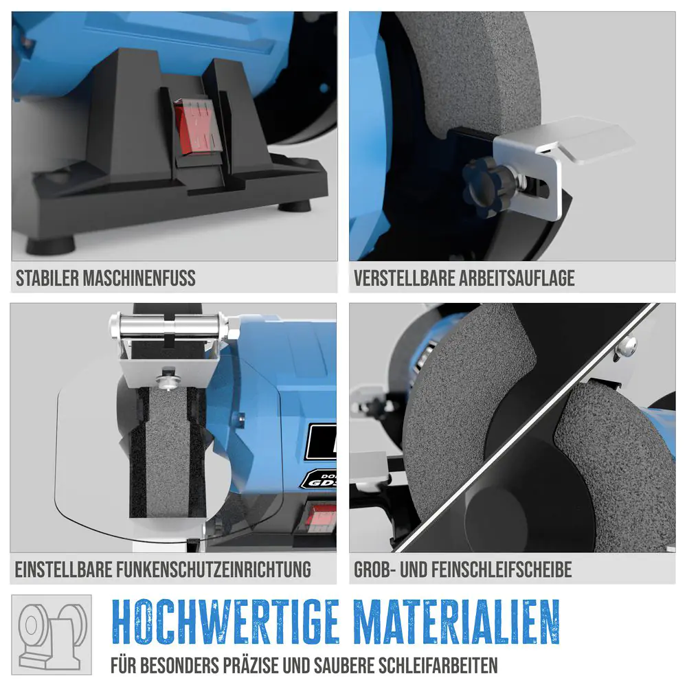 Güde Doppelschleifer GDS 150-15 230 V 250 W 2950 min-1 7,2 kg
