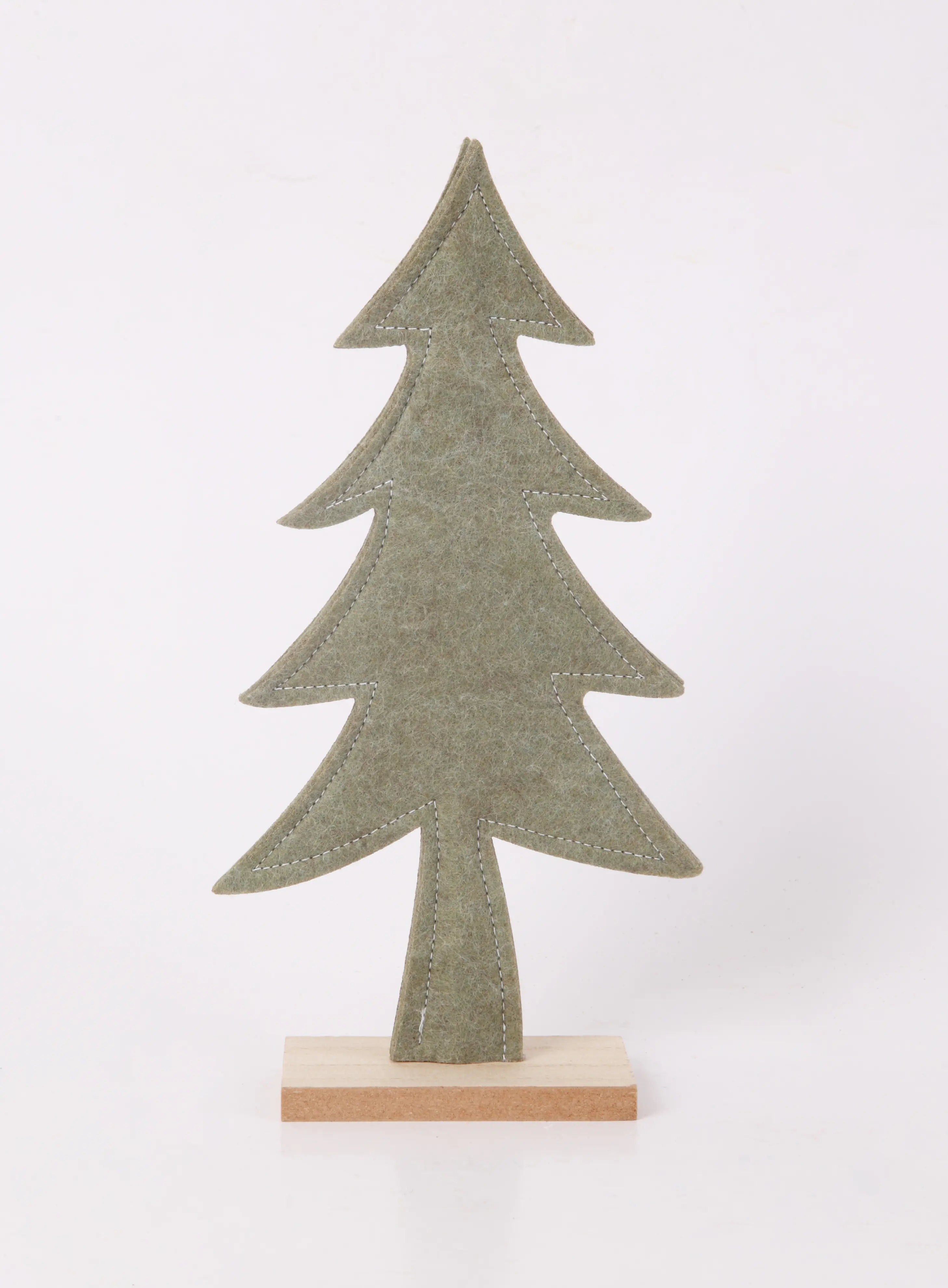 Dekoaufsteller Tannenbaum Holz 25 x 13 cm grün natur Dekoaufsteller Tannenbaum Holz 25 x 13 cm grün natur