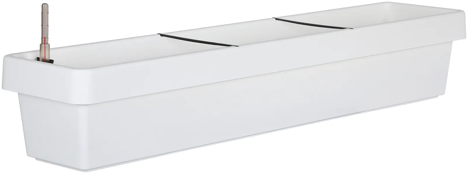 Geli Bewässerungsblumenkasten Viva Kunststoff weiß 100 cm 