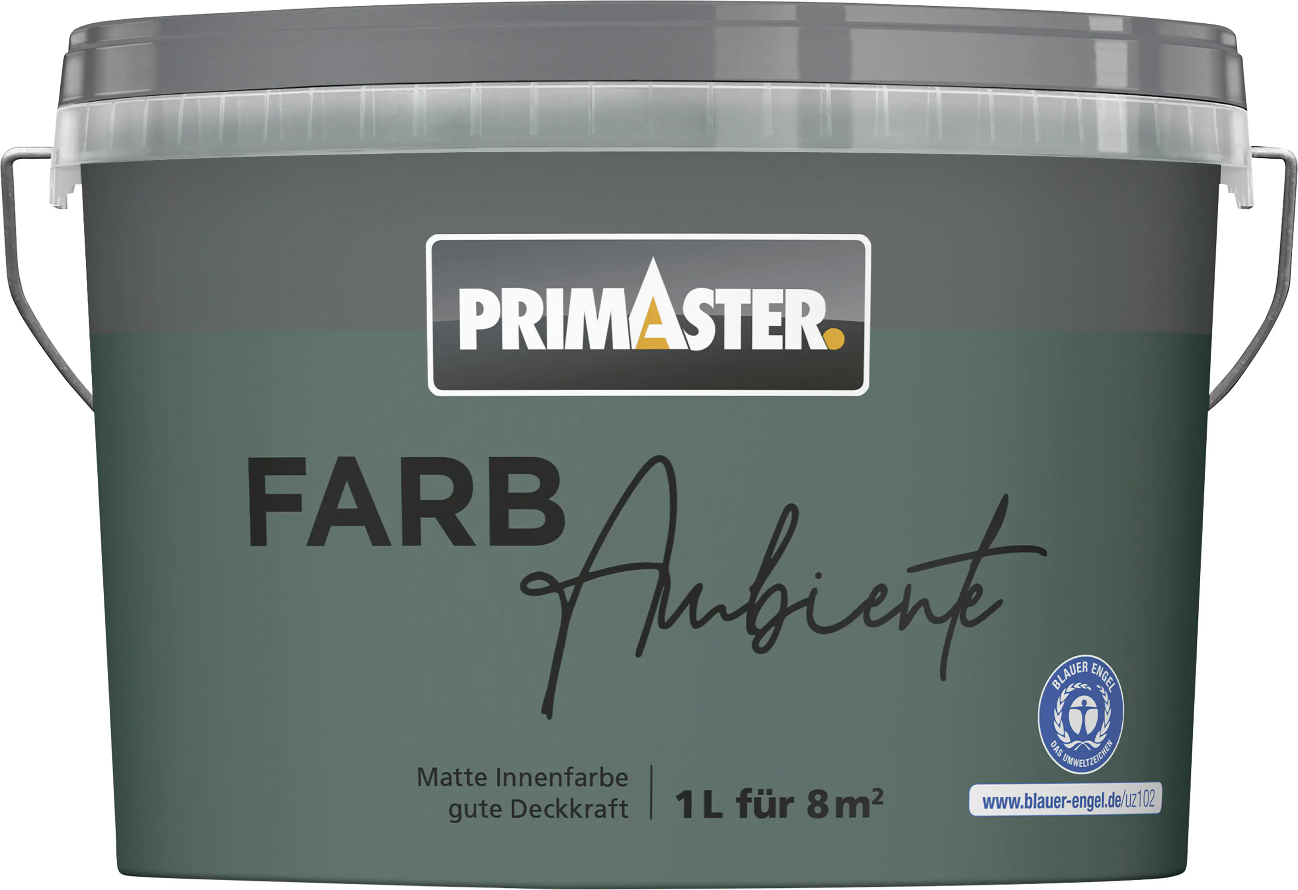 Primaster Farbambiente Wandfarbe matt waldgrün 1 L
