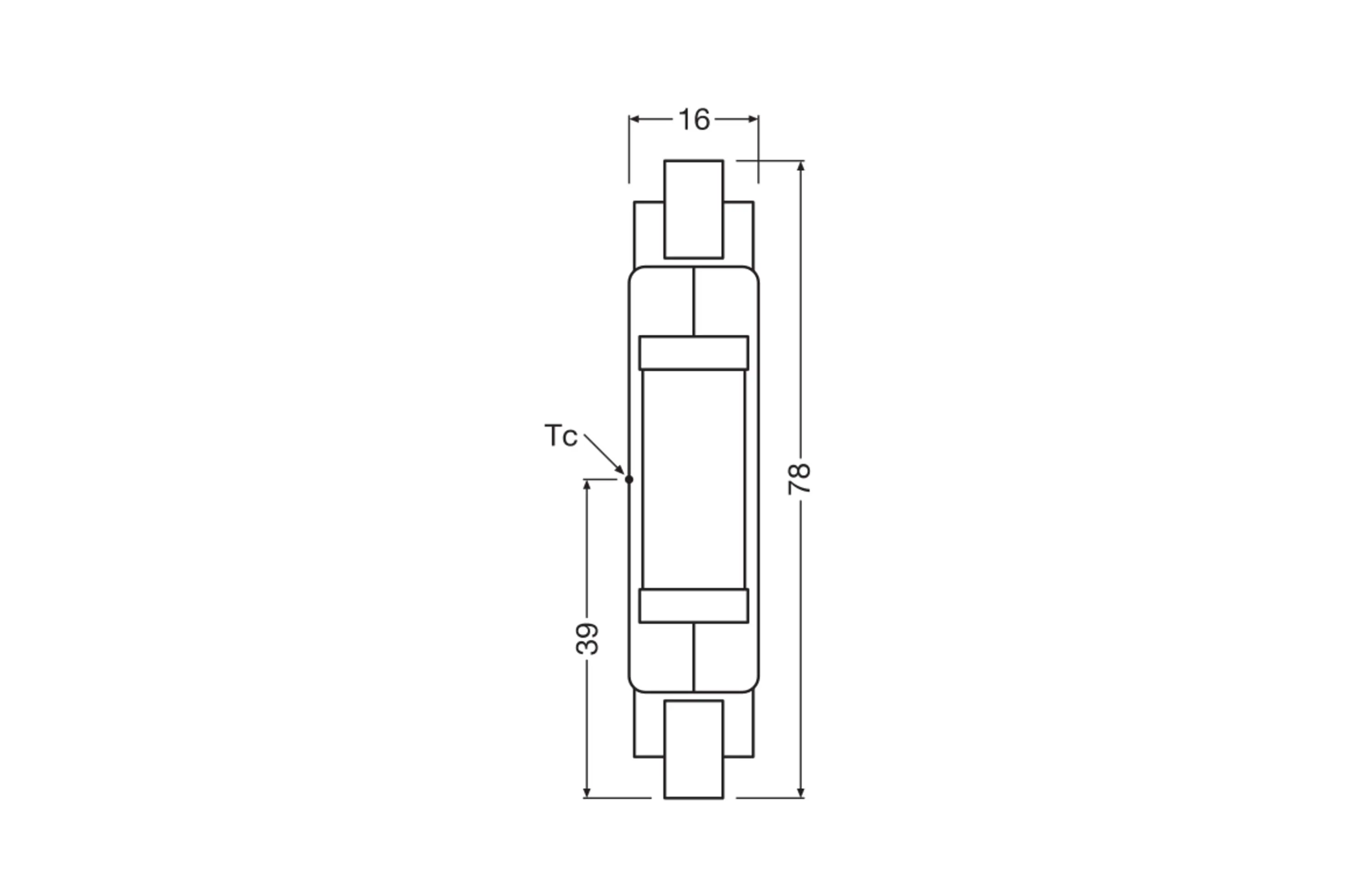 Osram LED Leuchtmittel Slim Line 78 R7s 4,5 W warmweiß
